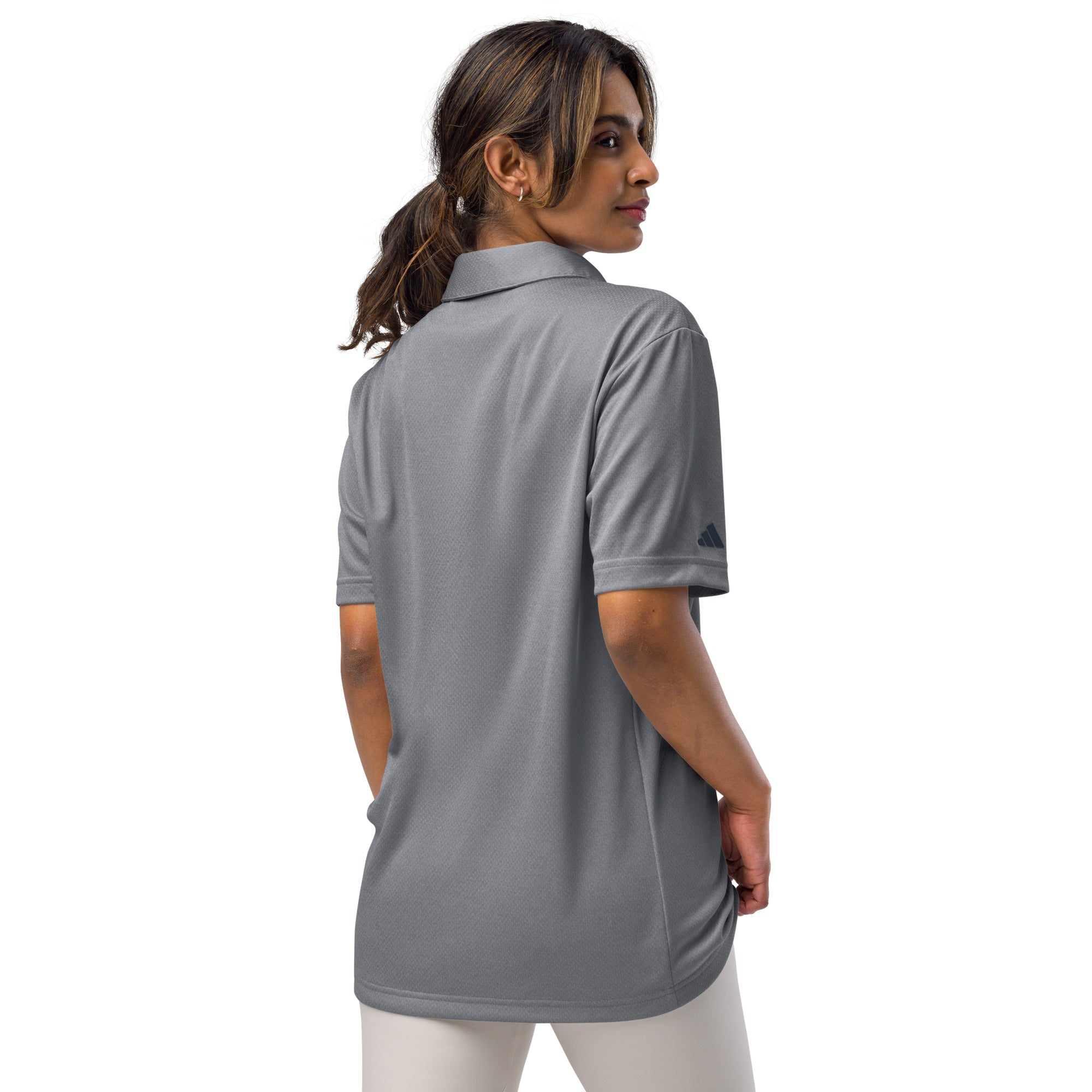 Faith-Mark x Adidas: Women's Polo in Grey - Faith-Mark