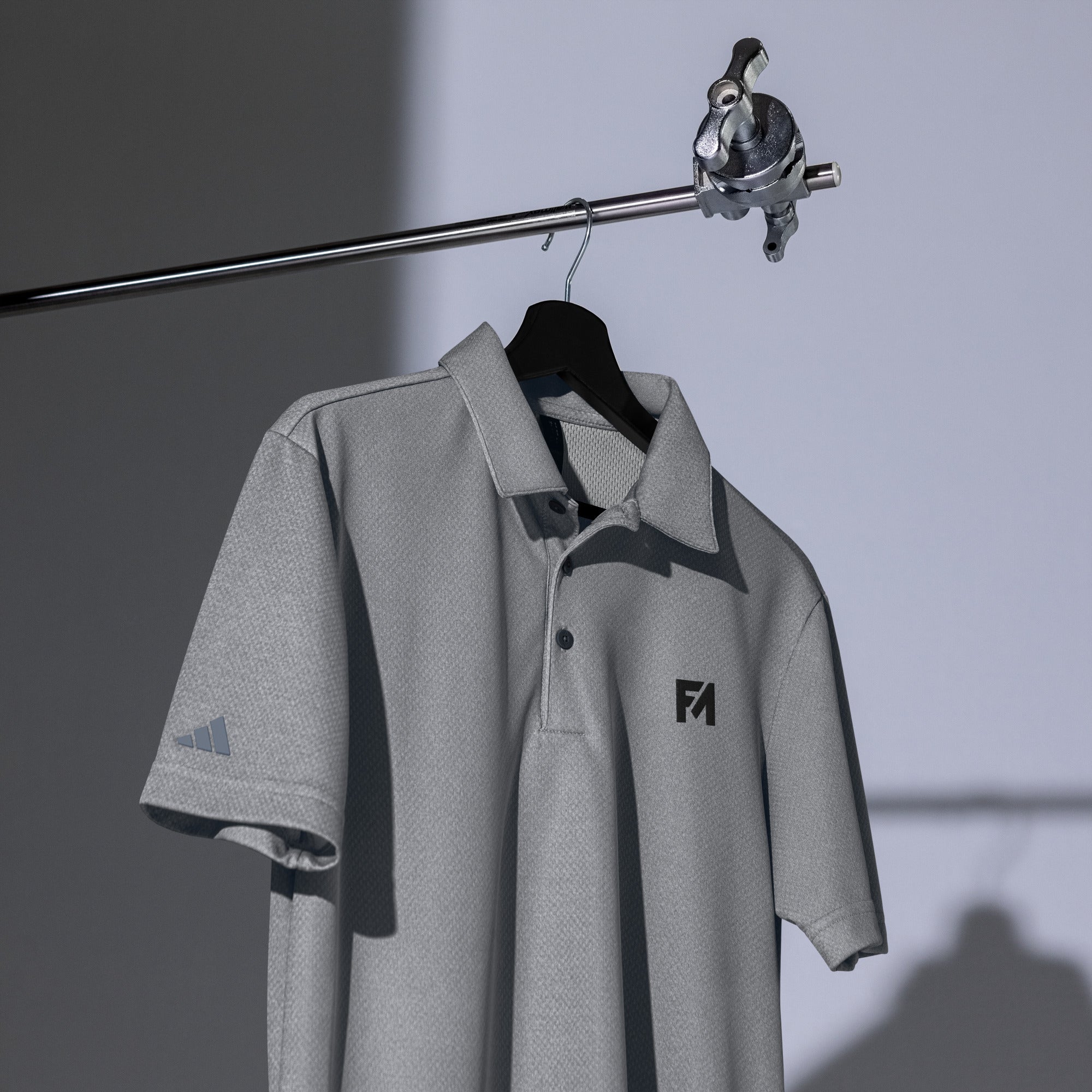 Faith-Mark x Adidas: Men's Polo in Grey - Faith-Mark