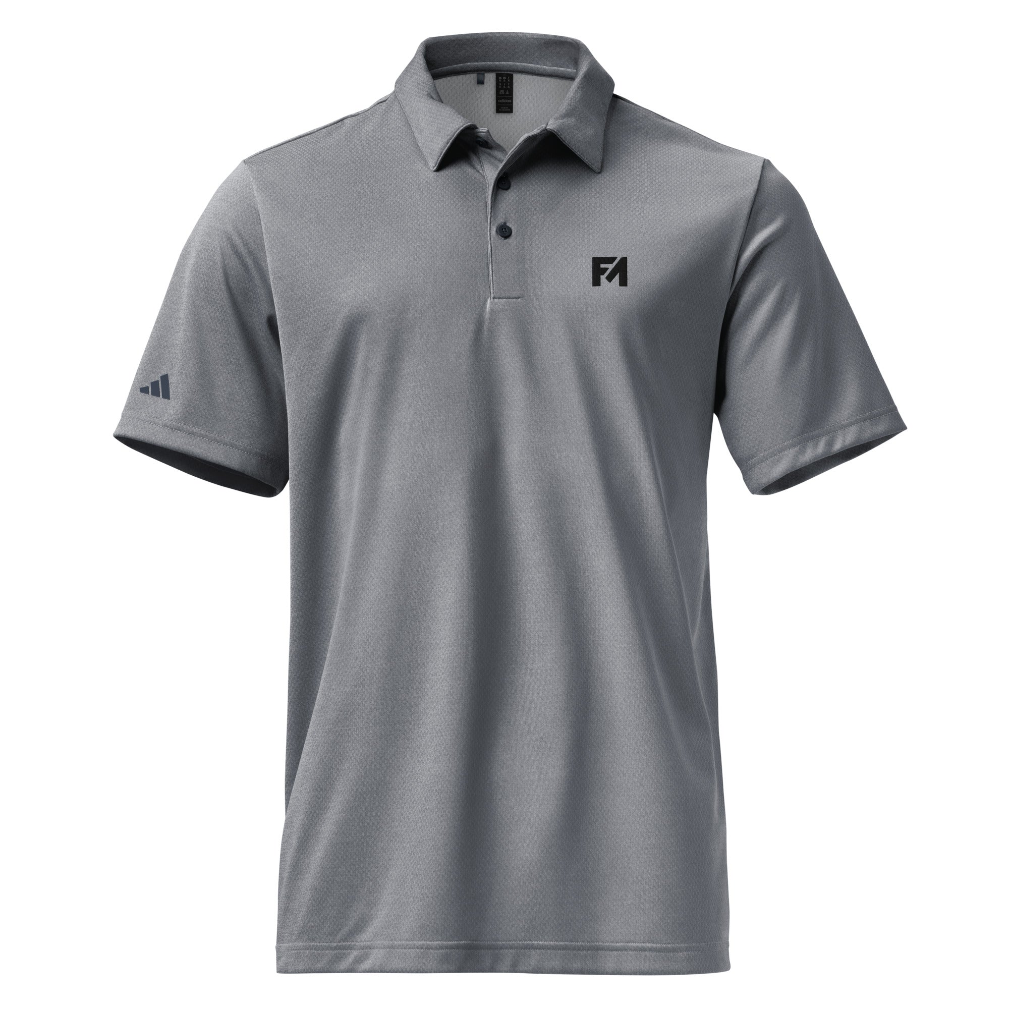 Faith-Mark x Adidas: Men's Polo in Grey - Faith-Mark