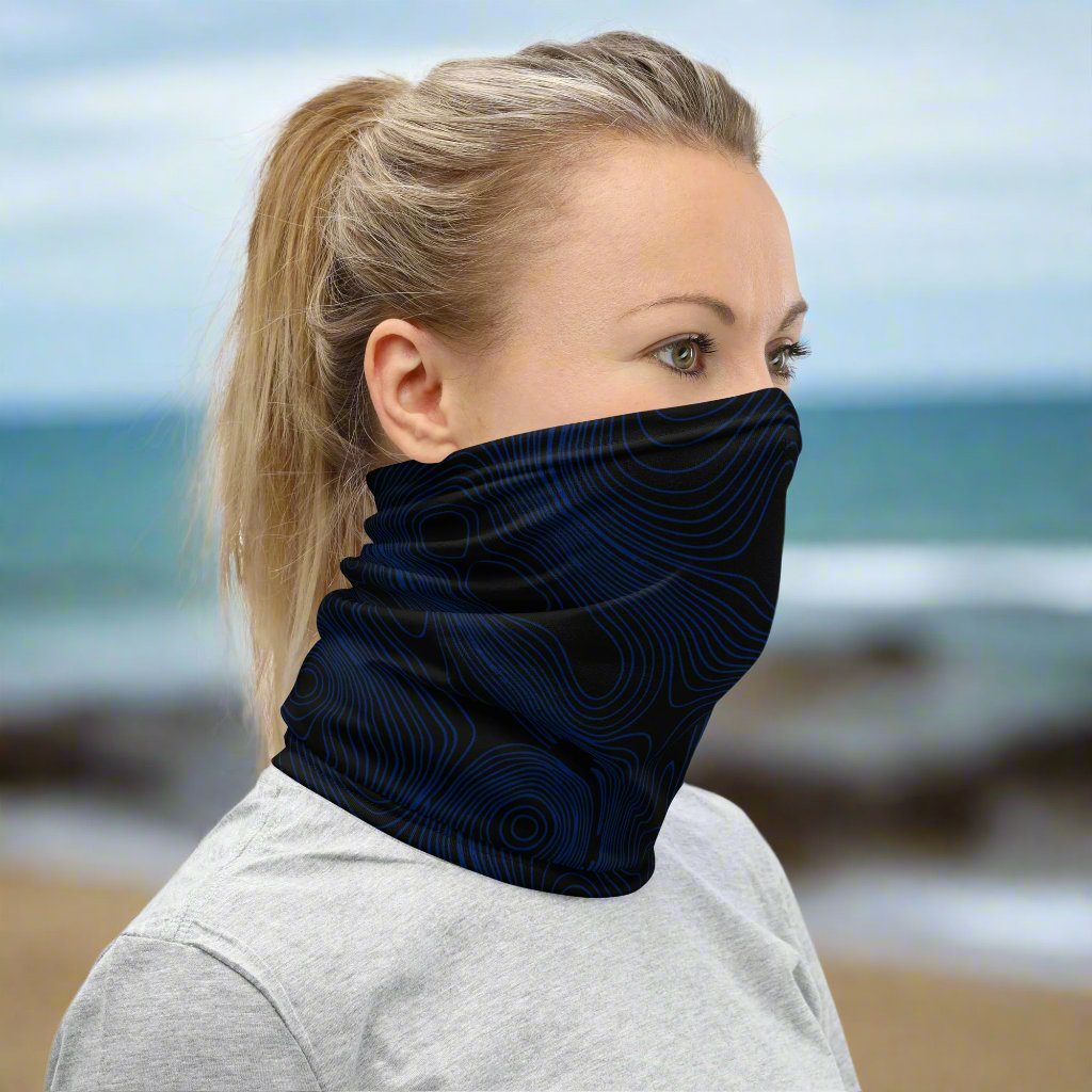 Ocean Serenity: Women's Multifunctional Neck Gaiter - Faith-Mark