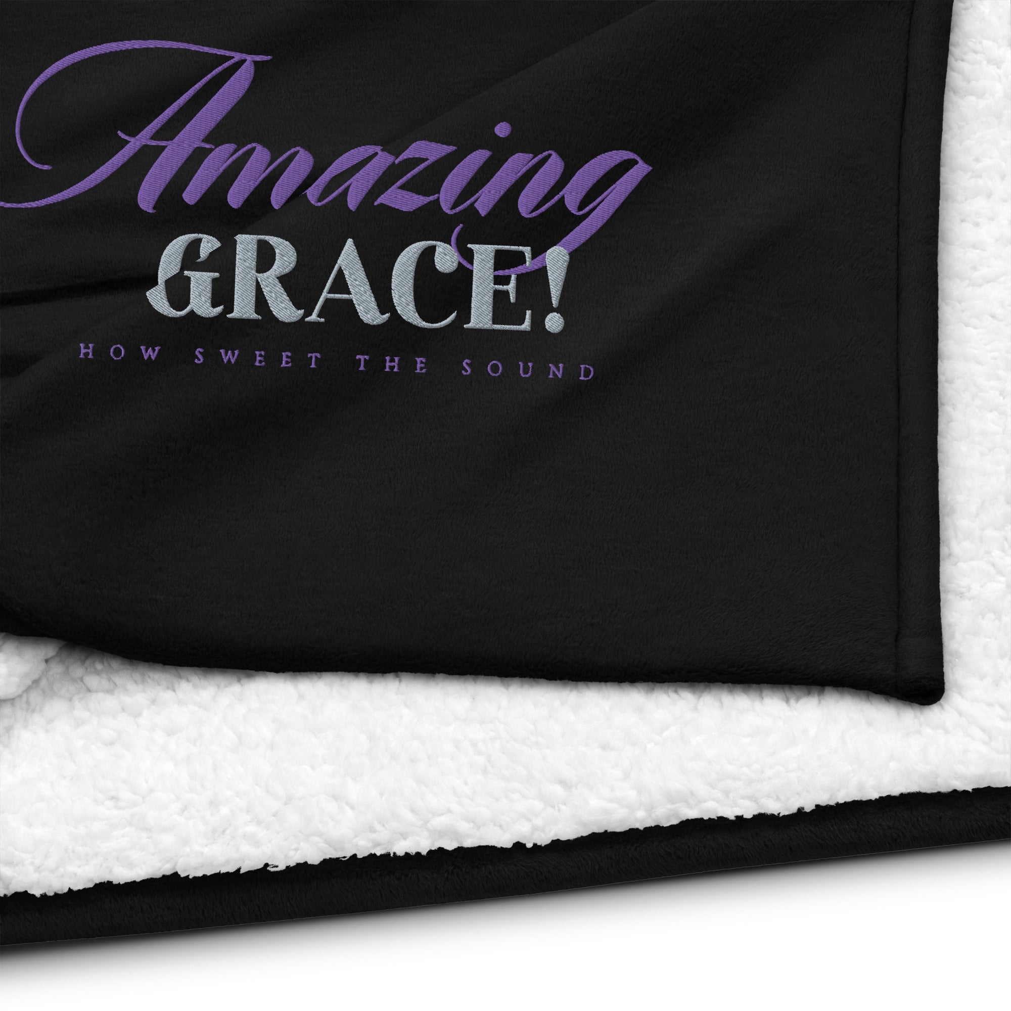 Amazing Grace: Premium Sherpa Blanket - Faith-Mark