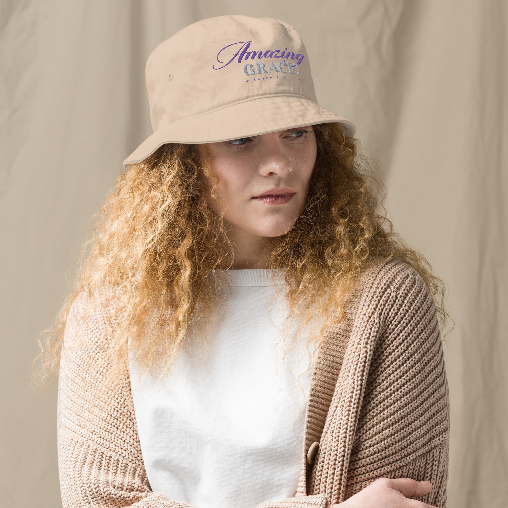 Amazing Grace: Women's Organic Bucket Hat - Faith-Mark