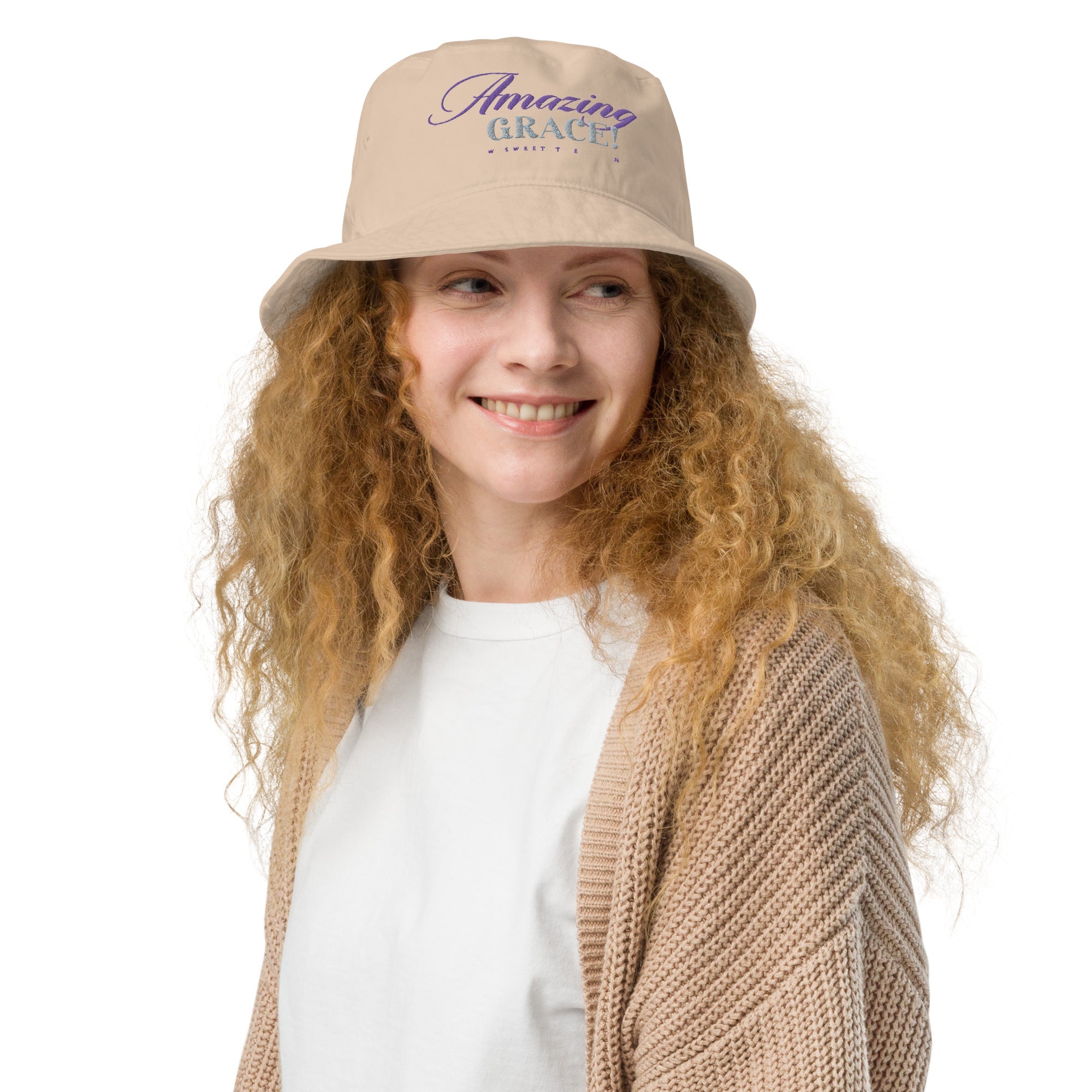 Amazing Grace: Women's Organic Bucket Hat - Faith-Mark