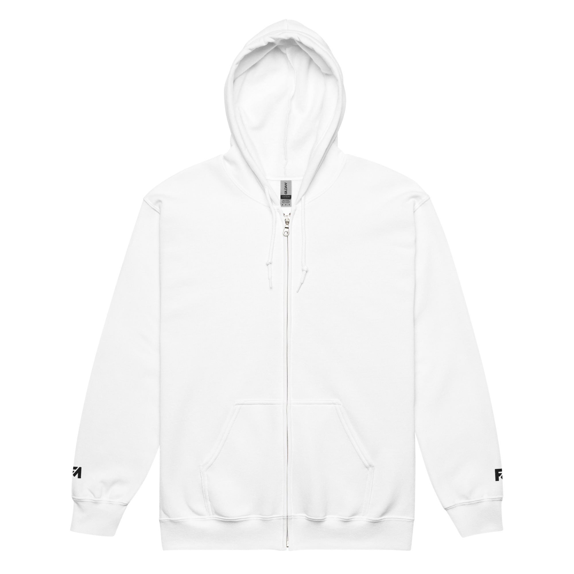 Armor of God: Men's Premium Zip Hoodie in White - Faith-Mark