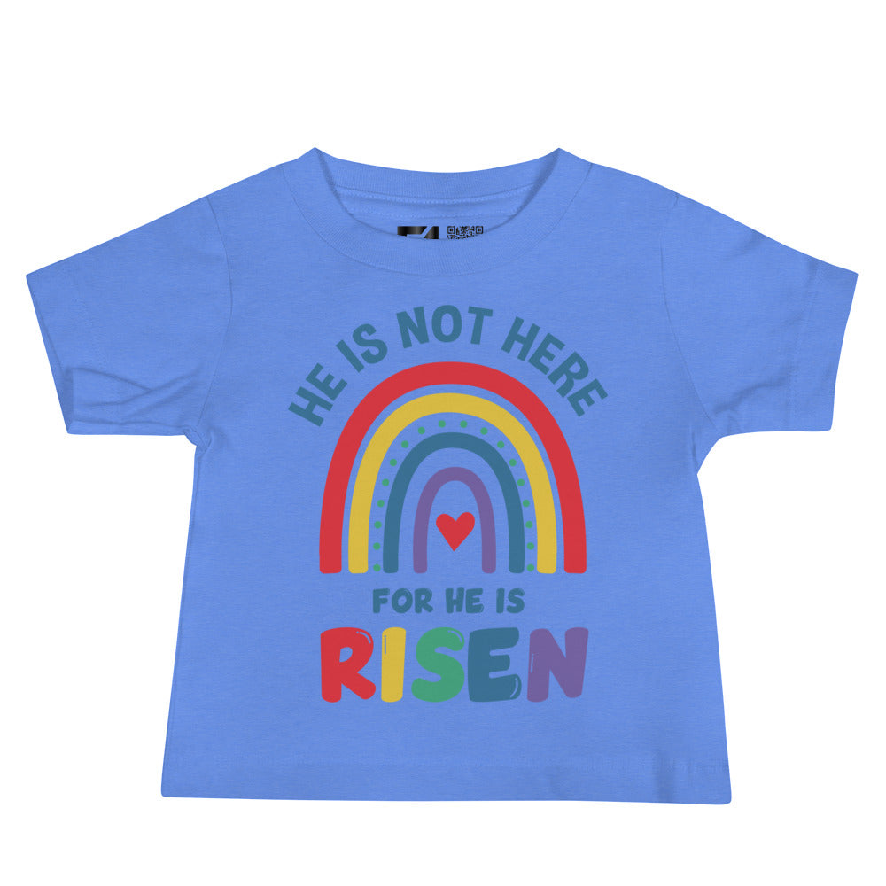 He is Not Here; He is Risen: Unisex Toddler Tee (12-18 Months) - Faith-Mark