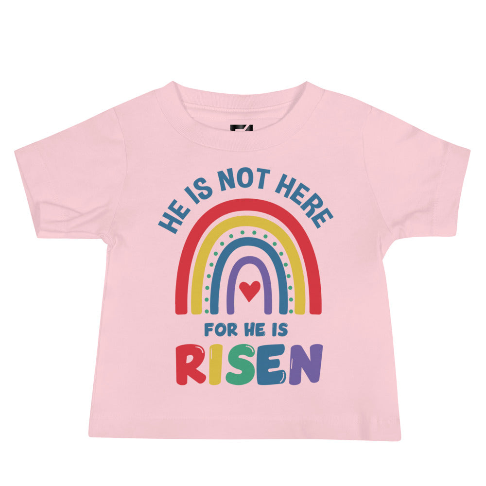 He is Not Here; He is Risen: Unisex Toddler Tee (12-18 Months) - Faith-Mark