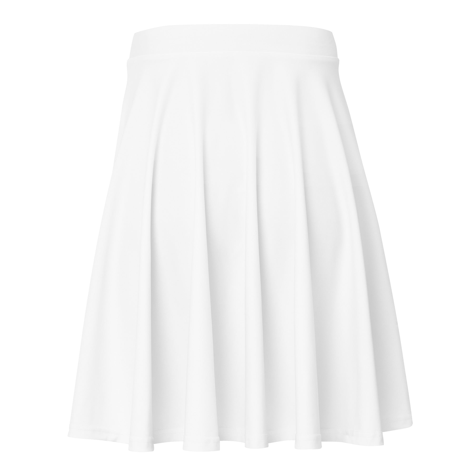 Be Still and Know: Women's Skater Skirt in White - Faith-Mark