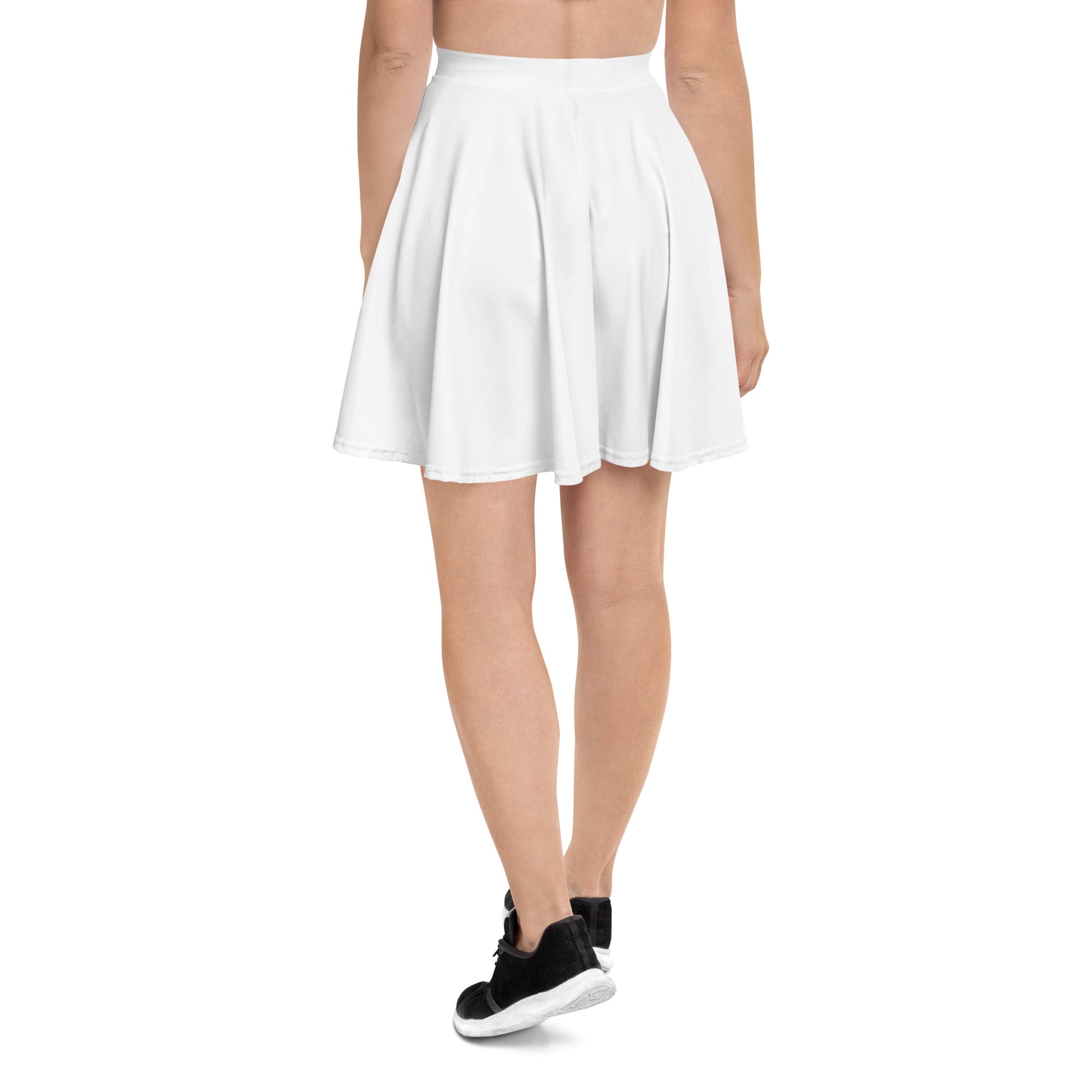 Be Still and Know: Women's Skater Skirt in White - Faith-Mark