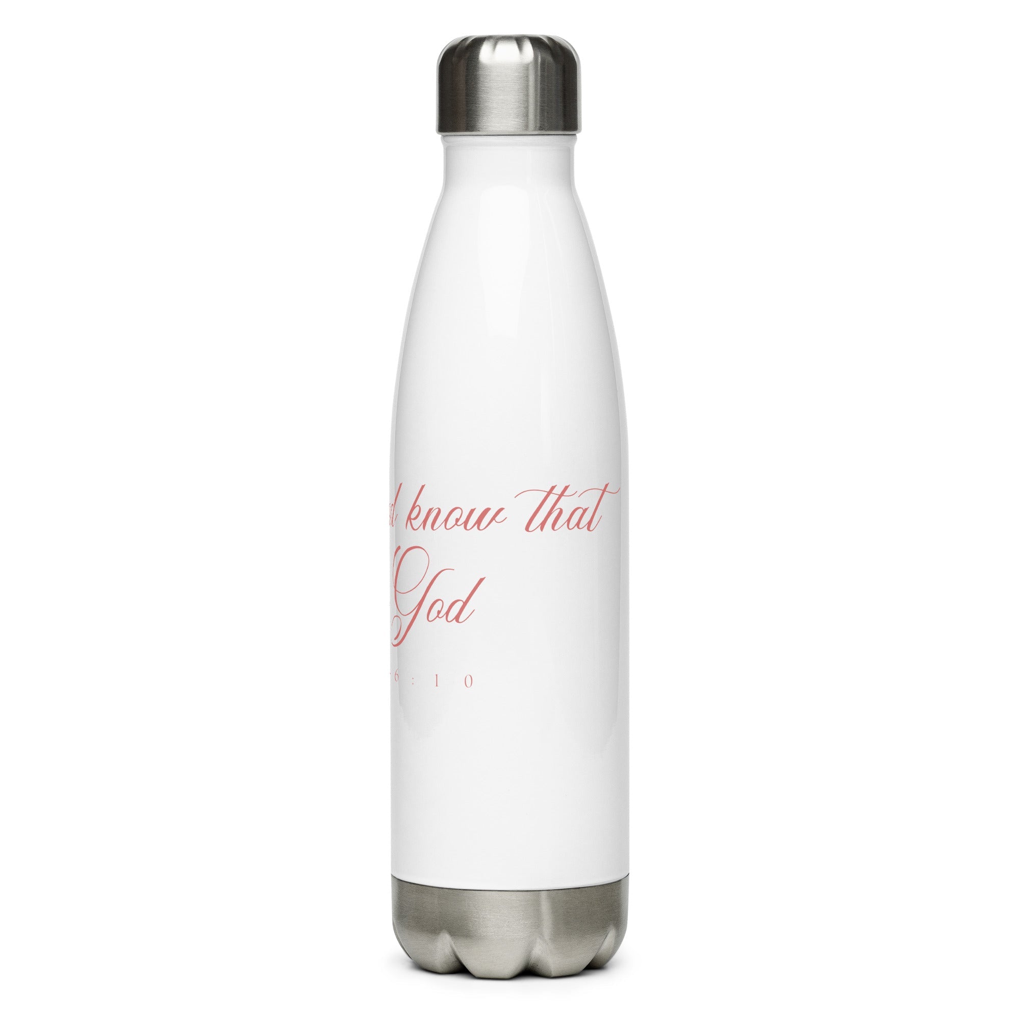 Be Still: Stainless Steel Water Bottle - Faith-Mark