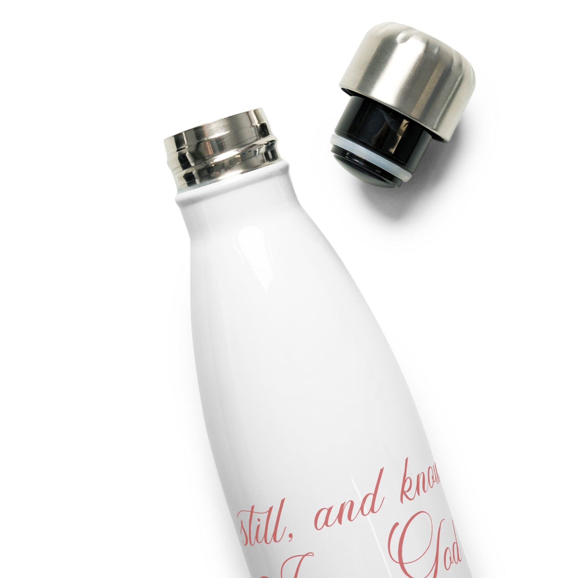 Be Still: Stainless Steel Water Bottle - Faith-Mark