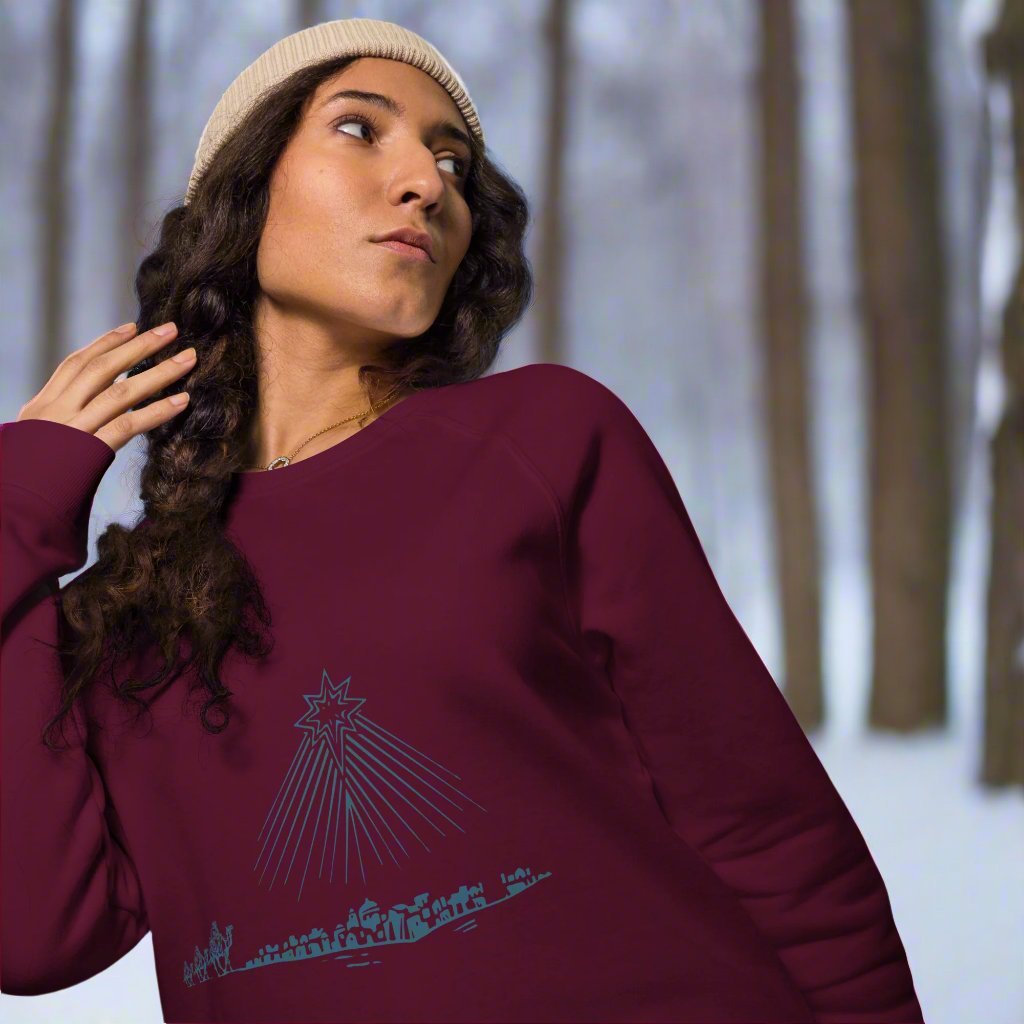 Bethlehem Star: Women’s Organic Sweatshirt - Faith-Mark