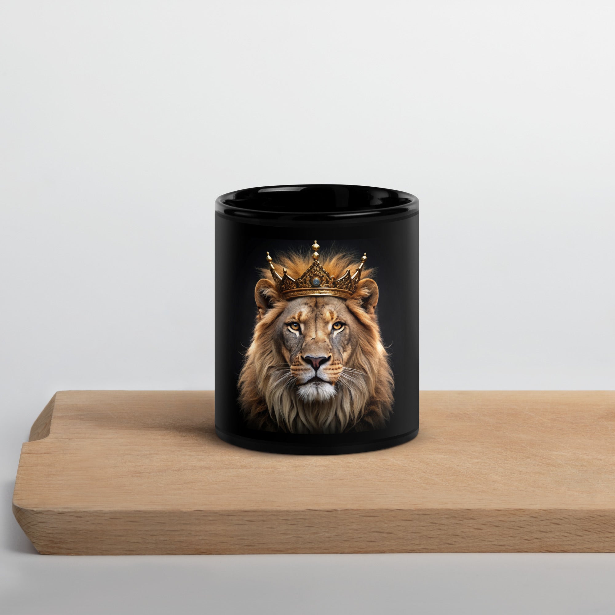 King of Kings - Lion with Crown: Ceramic Mug - Faith-Mark