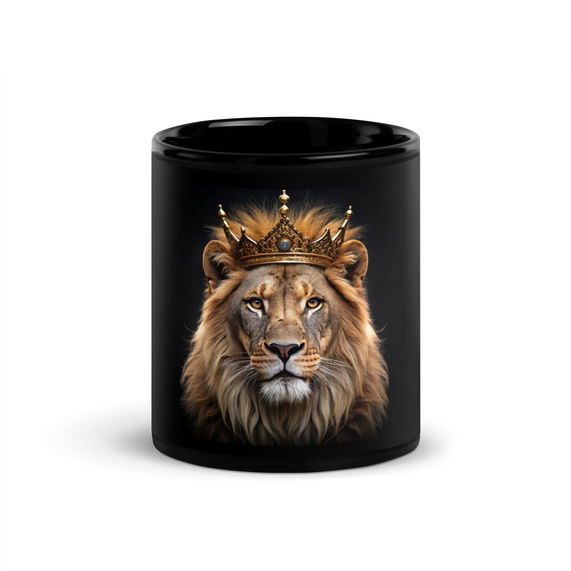 King of Kings - Lion with Crown: Ceramic Mug - Faith-Mark