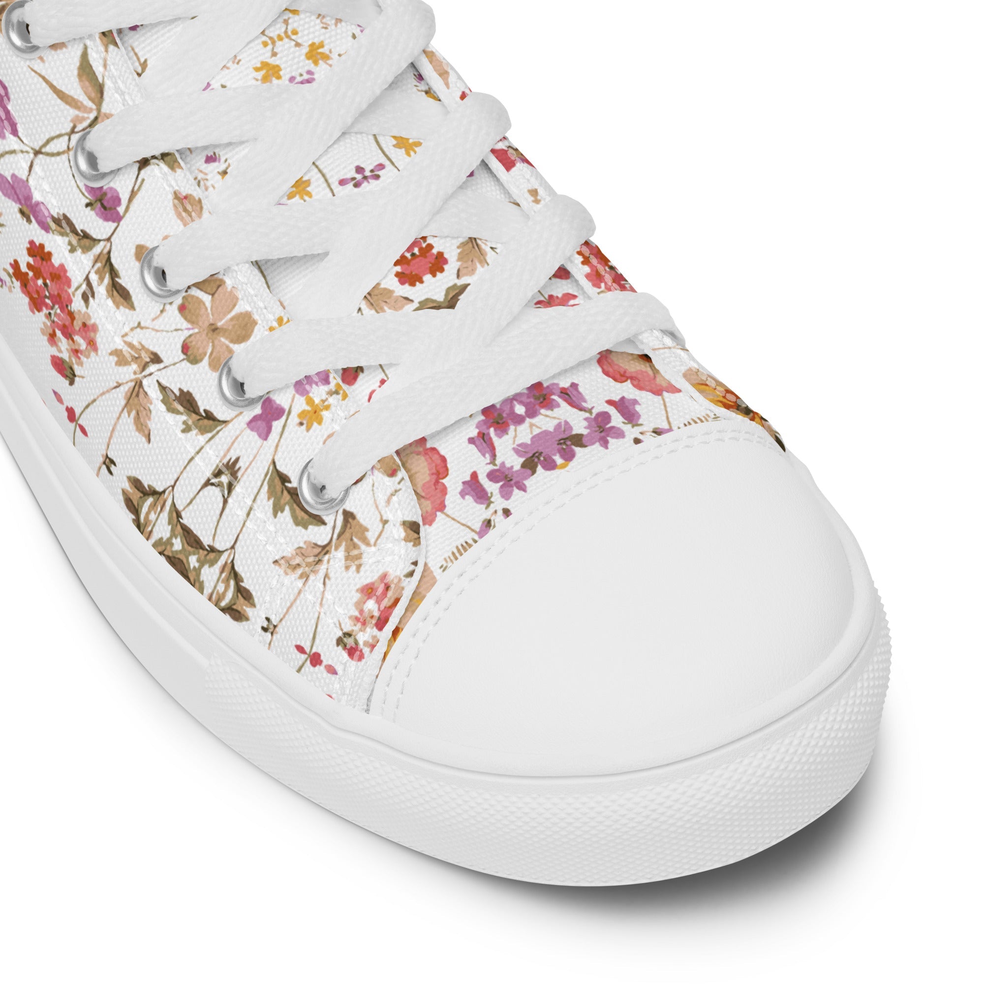 Blossom Edition: Women's Floral High-Top Canvas Shoes - Faith-Mark