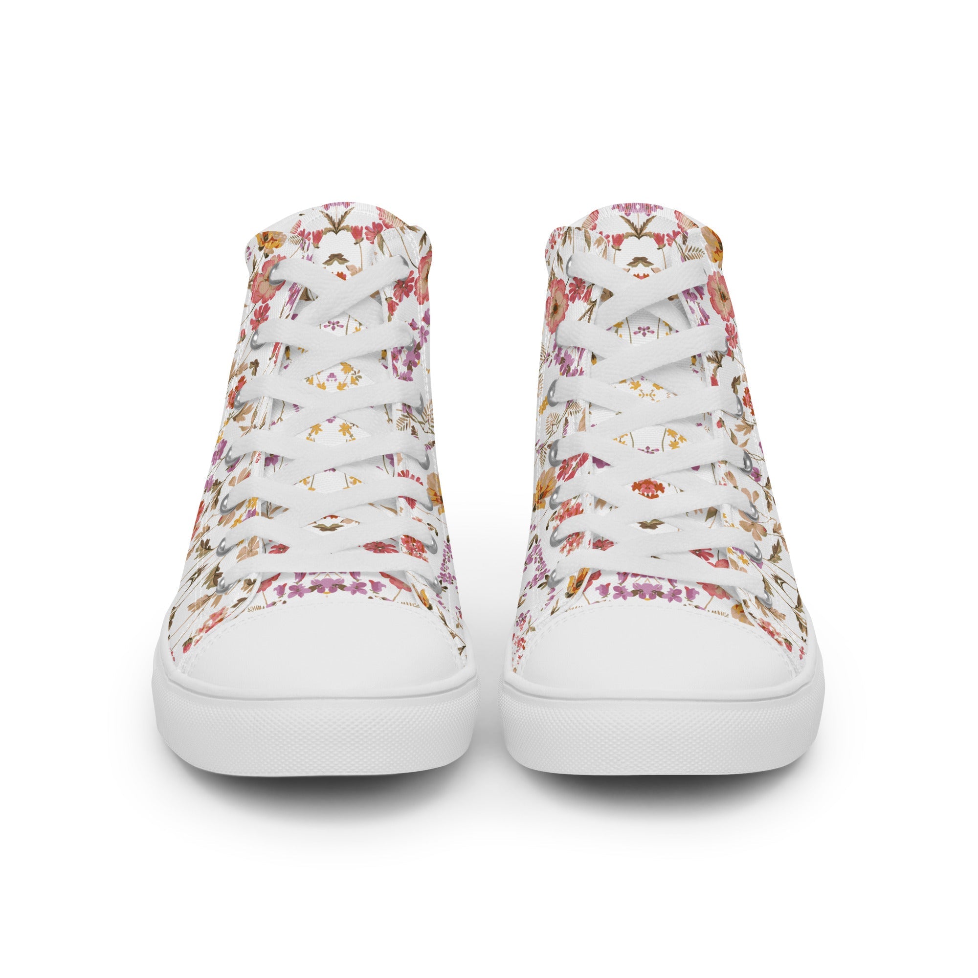 Blossom Edition: Women's Floral High-Top Canvas Shoes - Faith-Mark