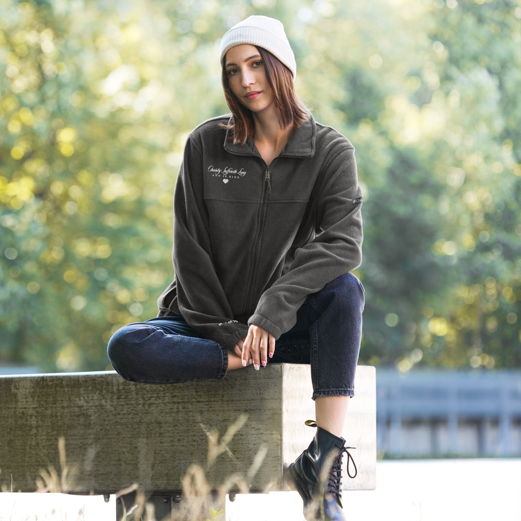 Charity Never Fails: Women’s Columbia Fleece Jacket - Faith-Mark