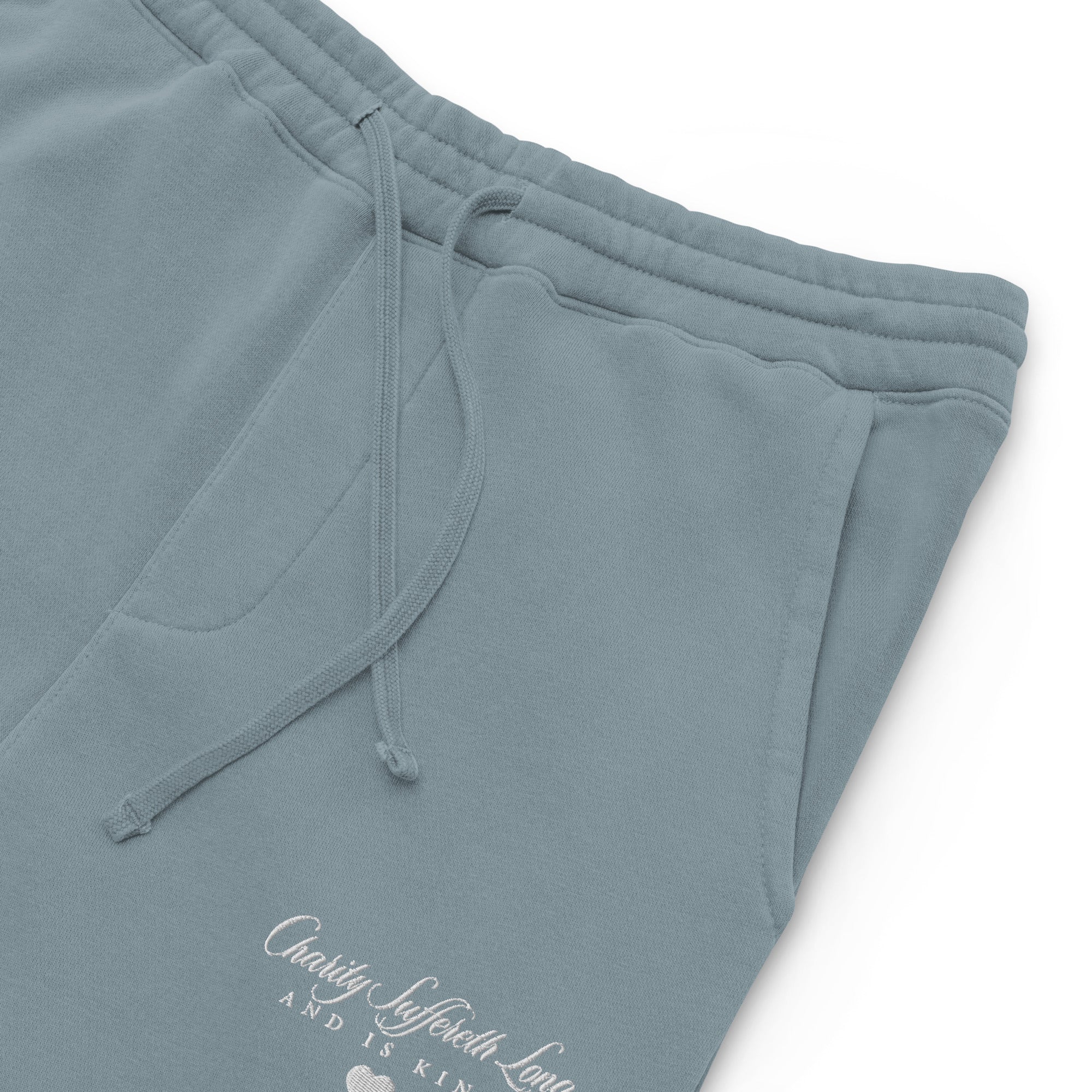 Charity Never Fails: Women’s Pigment-Dyed Sweatpants - Faith-Mark