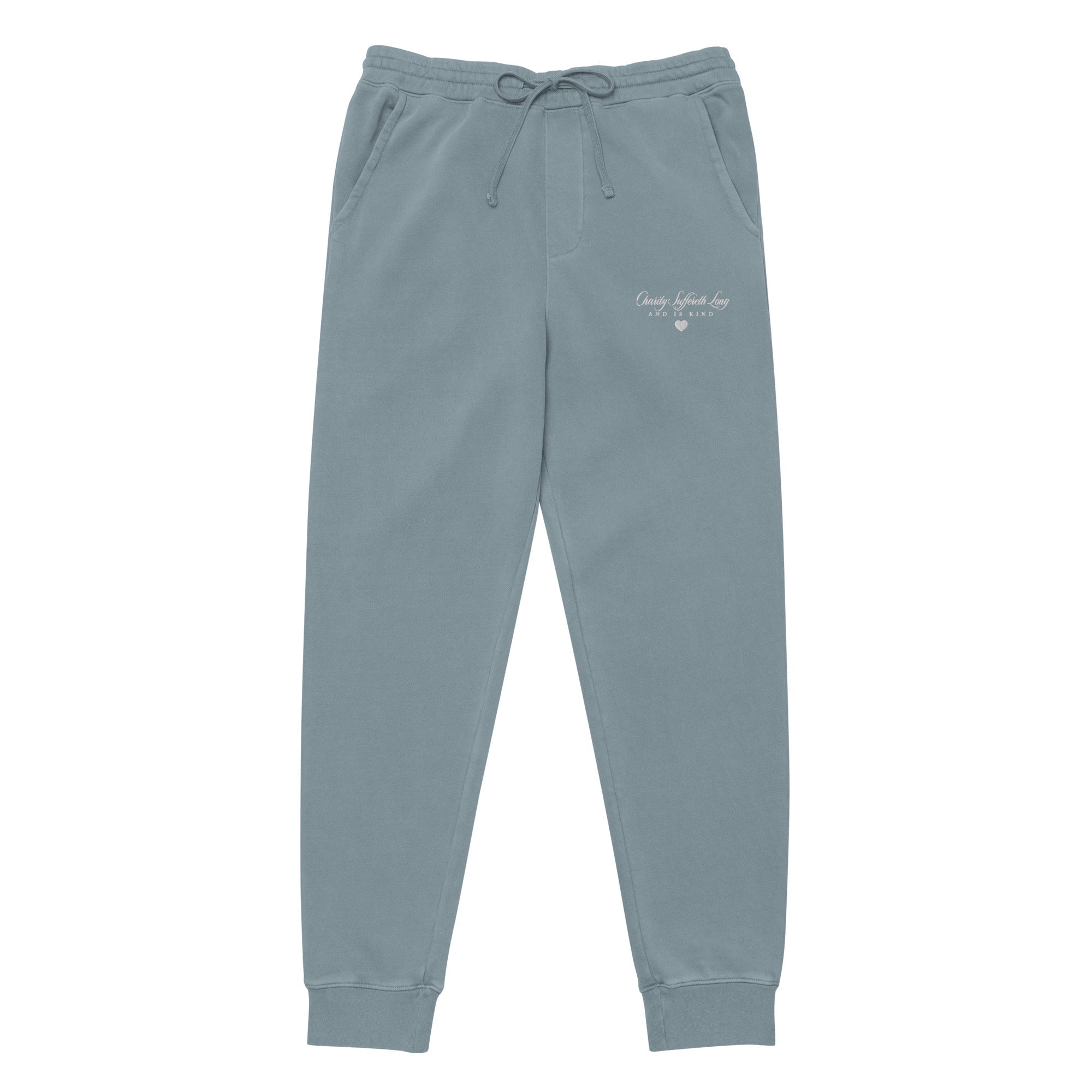 Charity Never Fails: Women’s Pigment-Dyed Sweatpants - Faith-Mark