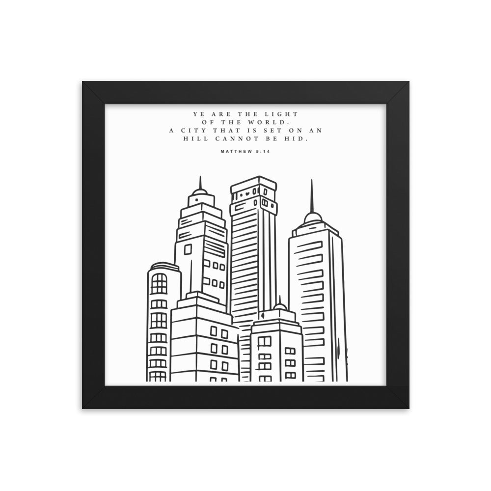 City on a Hill: Framed Poster - Faith-Mark