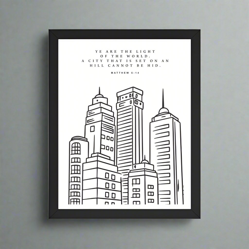 City on a Hill: Framed Poster - Faith-Mark