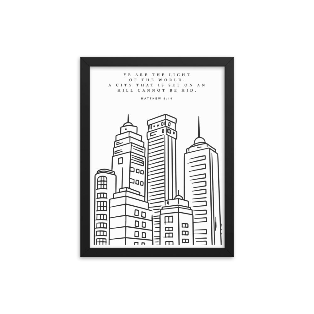 City on a Hill: Framed Poster - Faith-Mark