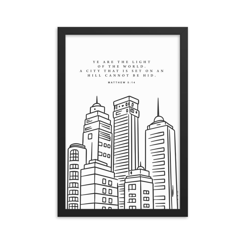 City on a Hill: Framed Poster - Faith-Mark