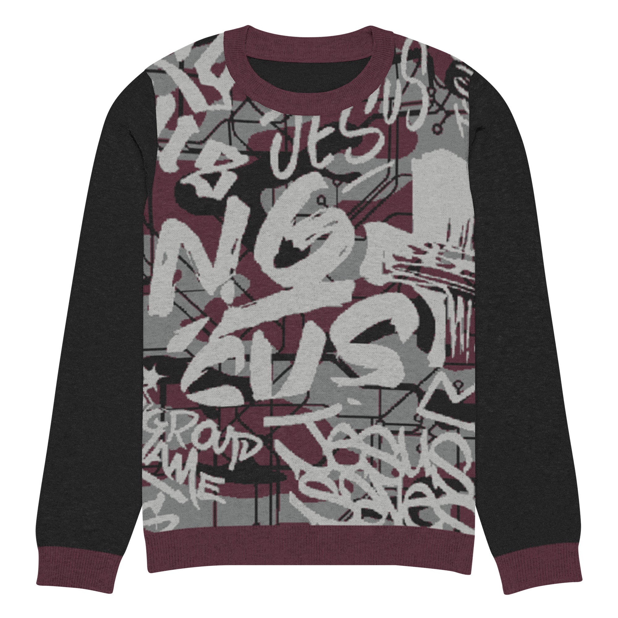 Graffiti Praise: Men’s Crew-Neck Sweater - Faith-Mark