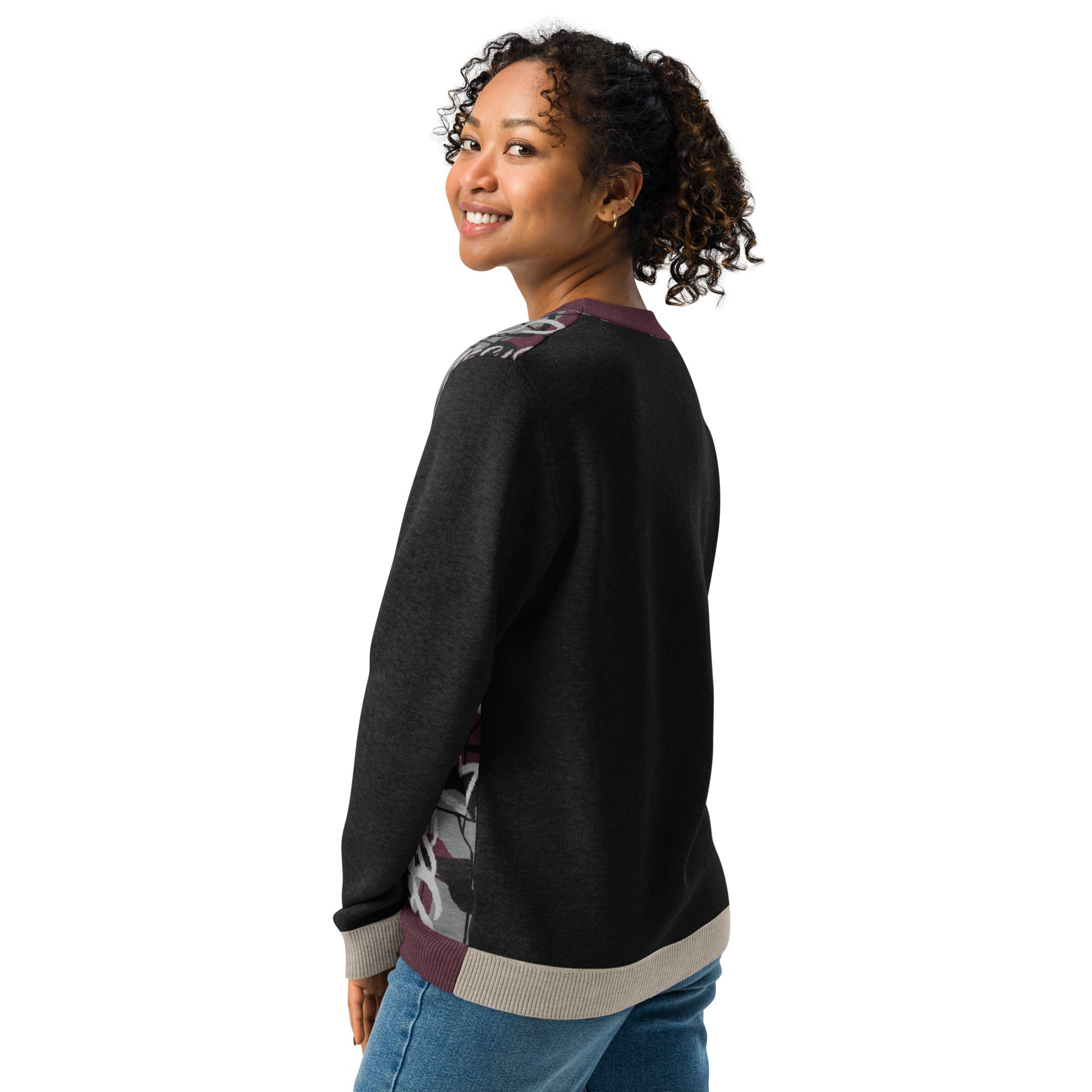 Graffiti Praise: Women’s Crew-Neck Sweater - Faith-Mark