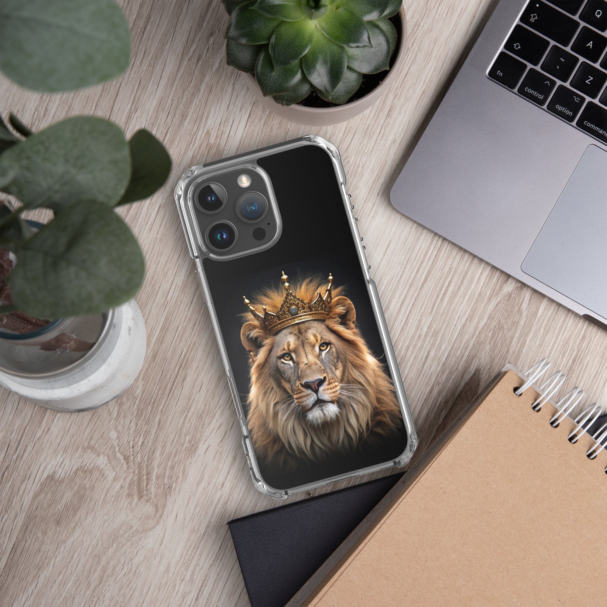 Bold as a Lion: iPhone® Clear Case - Faith-Mark