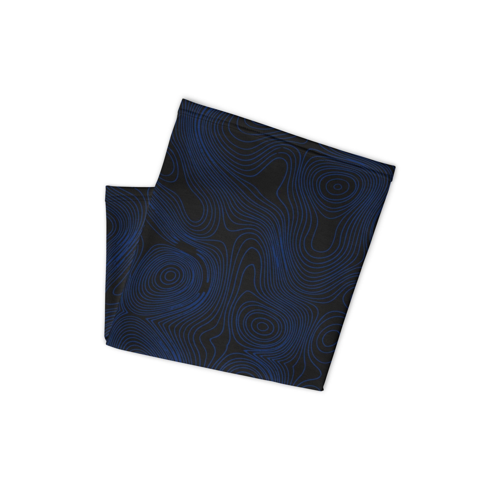 Deep Blue Waves: Men's Multifunctional Neck Gaiter - Faith-Mark