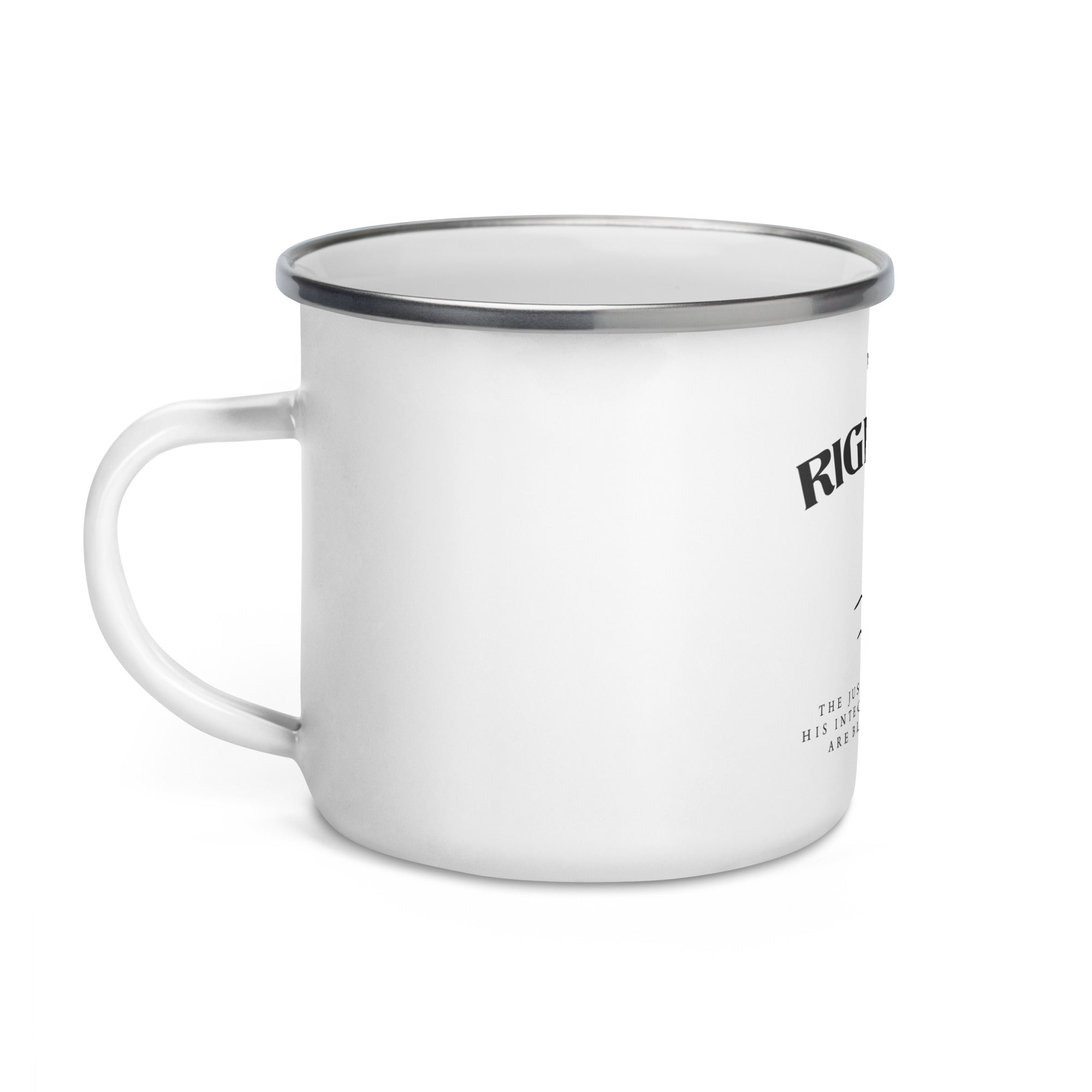 Righteous Man: Enamel Camper Mug - Faith-Mark