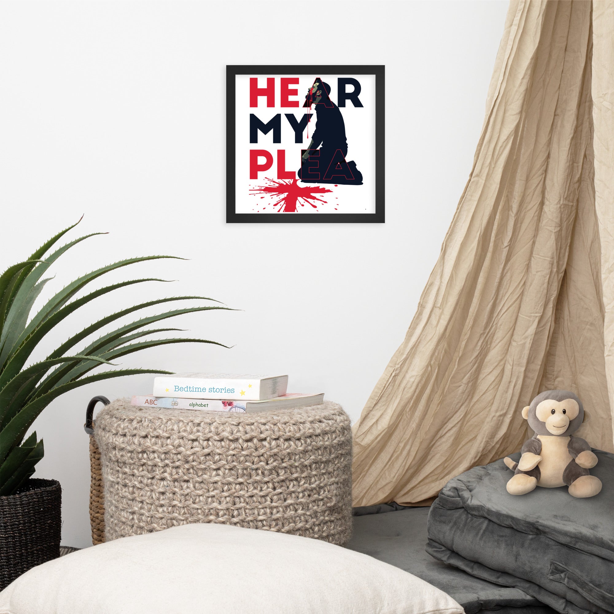 Hear My Plea: Framed Poster - Faith-Mark