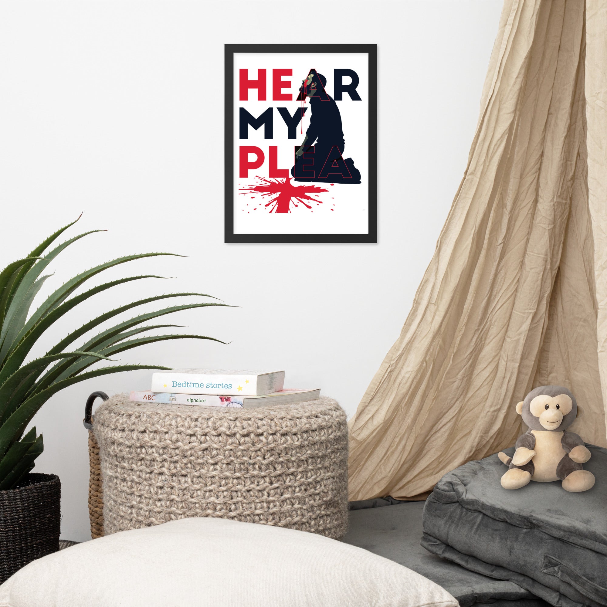 Hear My Plea: Framed Poster - Faith-Mark