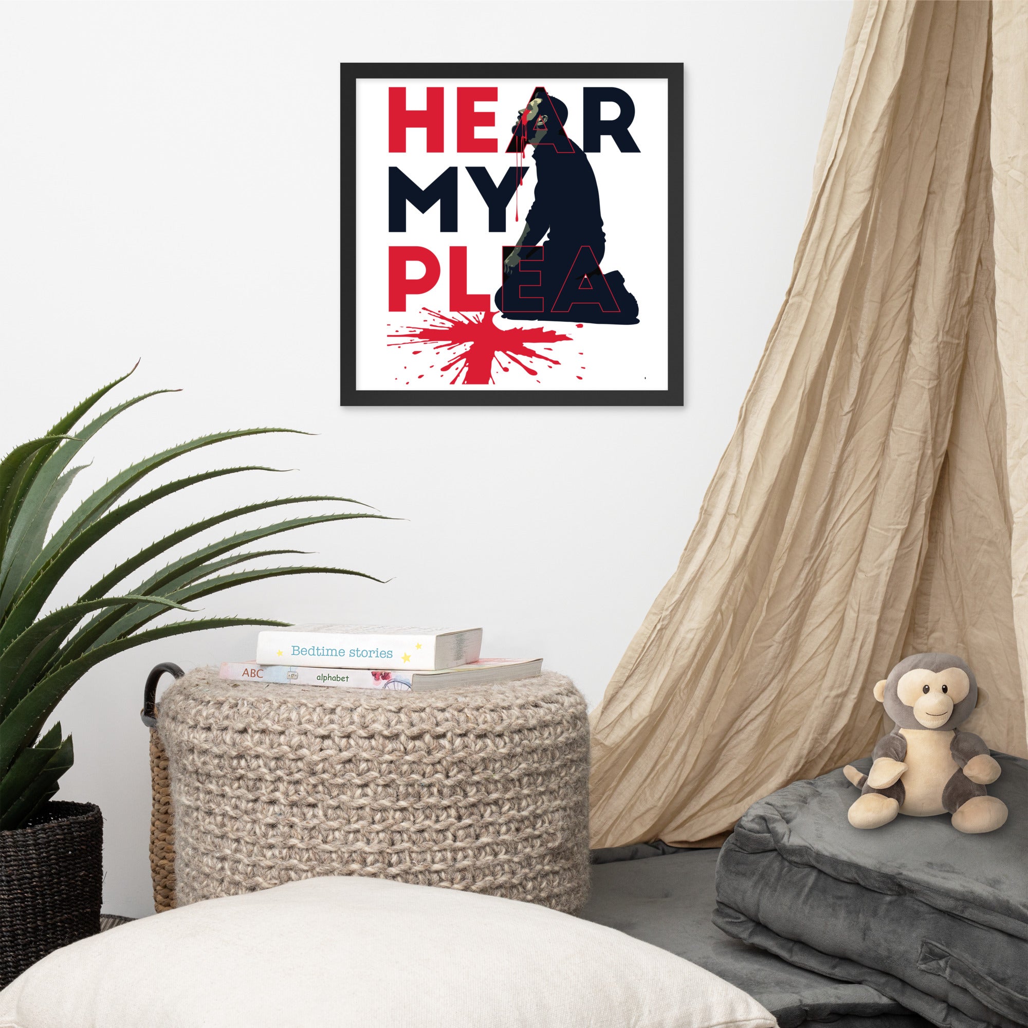 Hear My Plea: Framed Poster - Faith-Mark