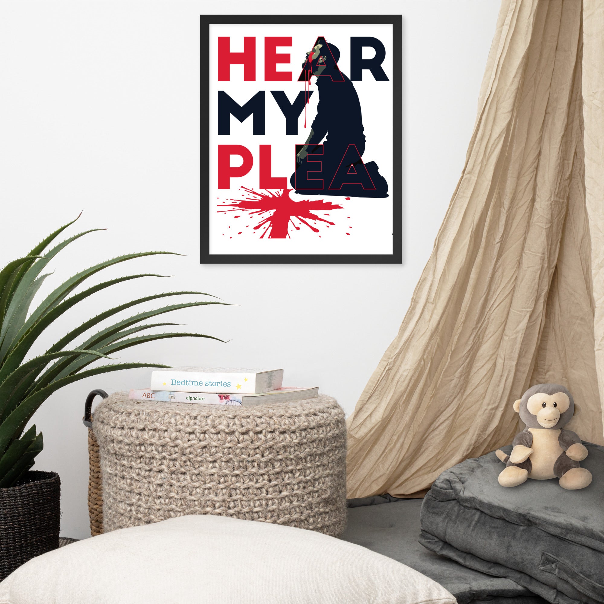 Hear My Plea: Framed Poster - Faith-Mark