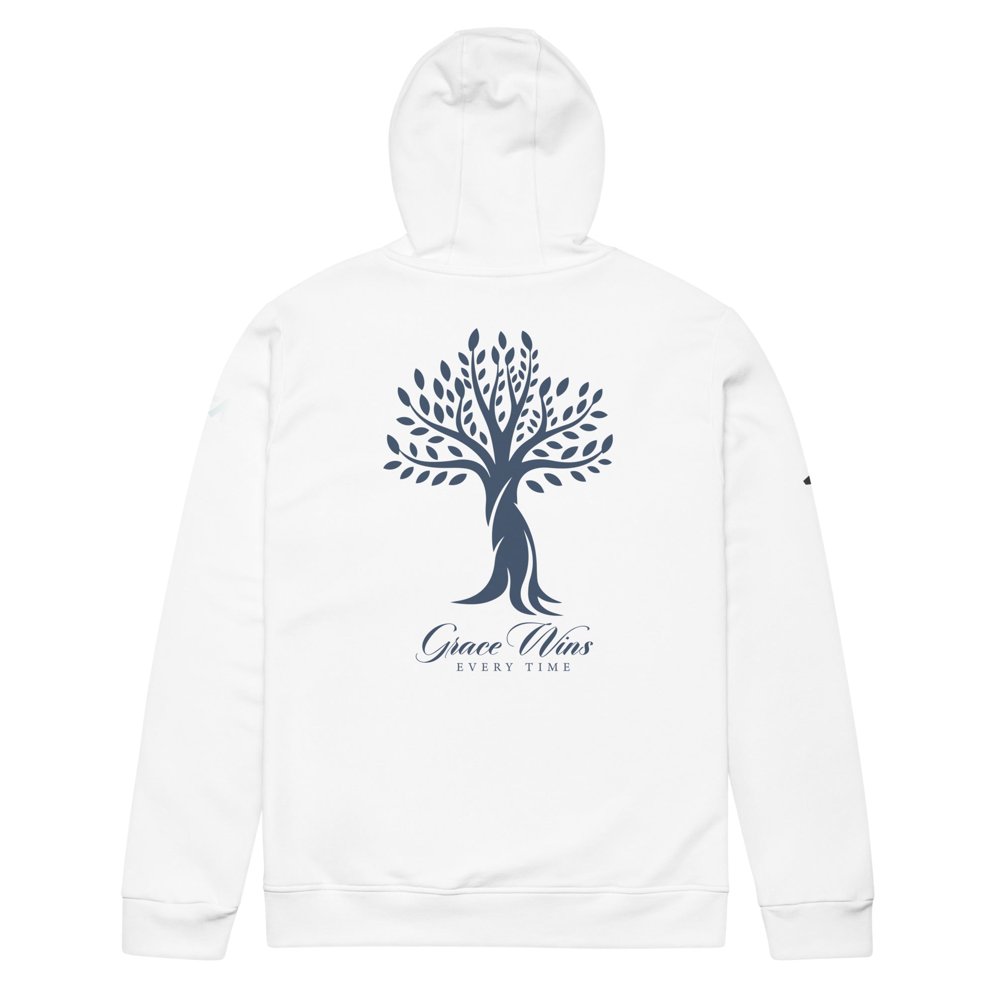 Faith-Mark x Adidas Amazing Grace: Men's Fleece Hoodie in White - Faith-Mark