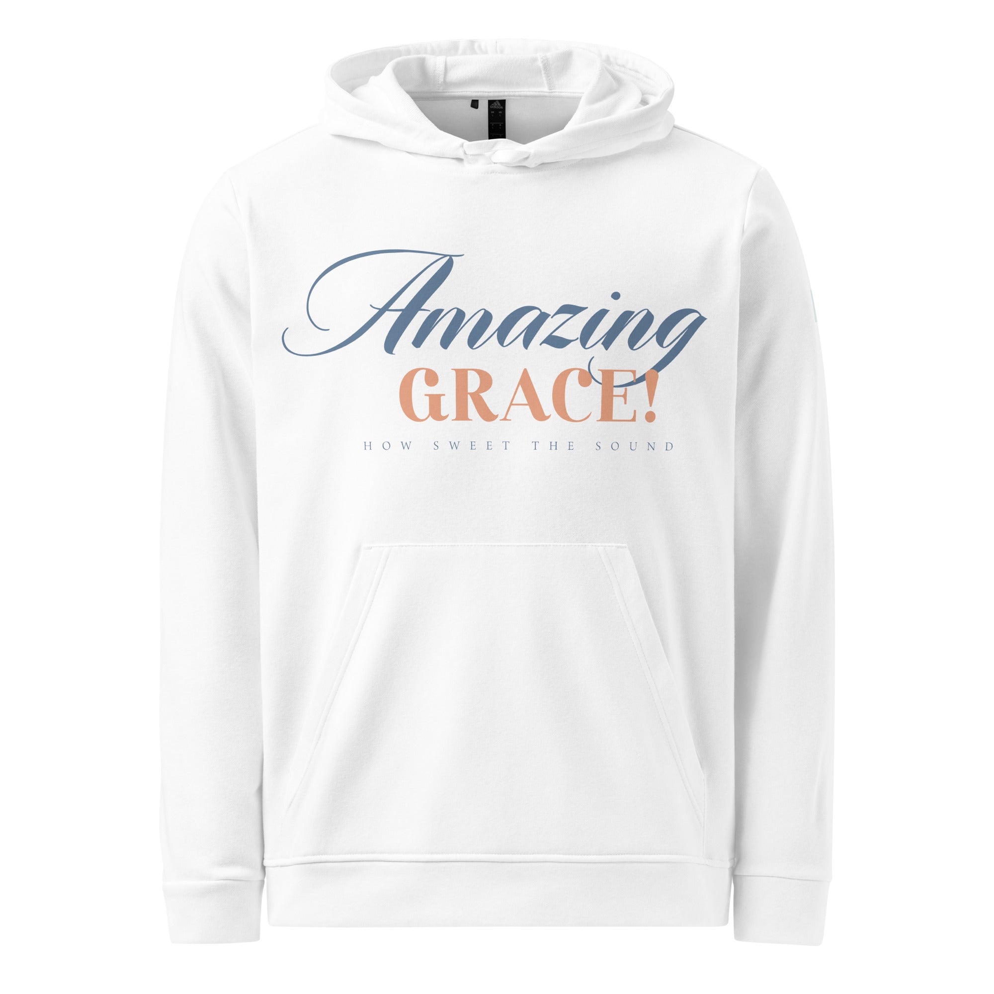 Faith-Mark x Adidas Amazing Grace: Women's Fleece Hoodie in White - Faith-Mark