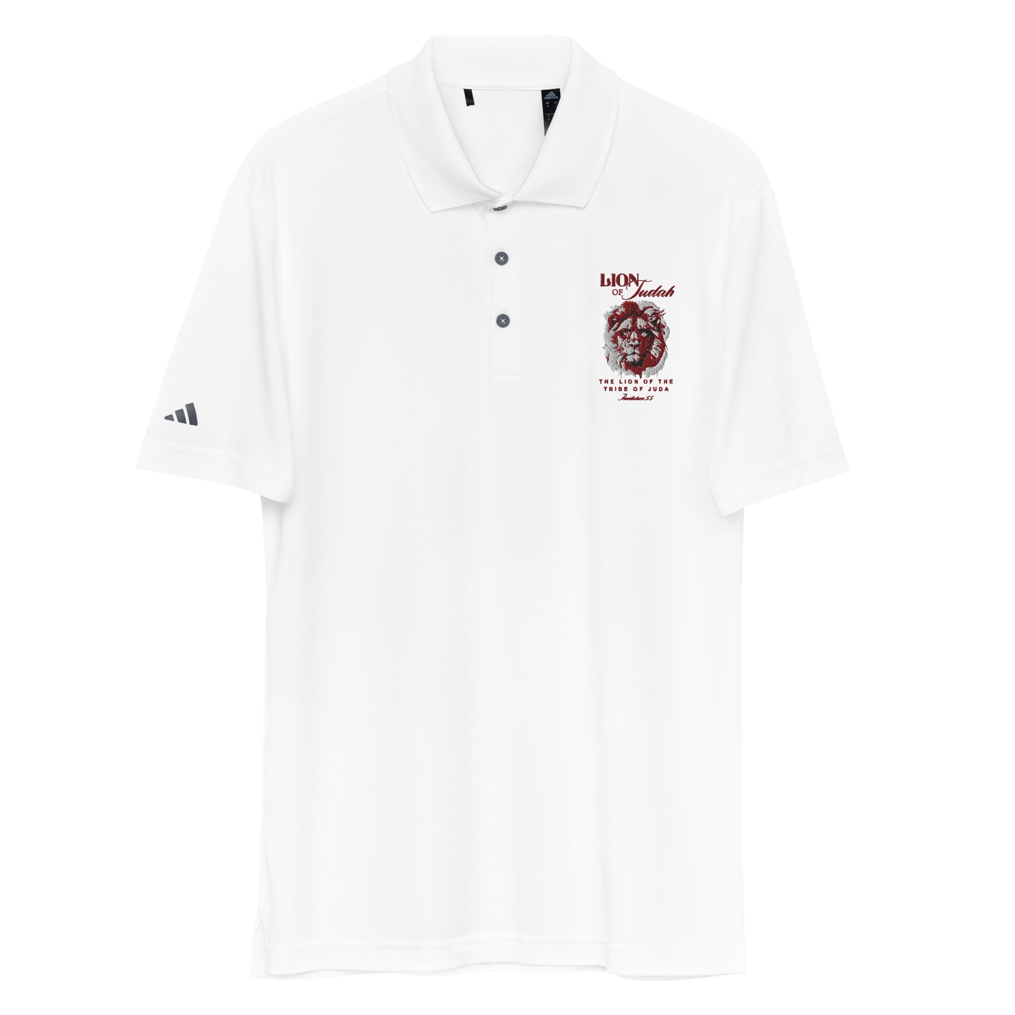 Faith-Mark x Adidas Lion of Judah: Men's Performance Polo - Faith-Mark