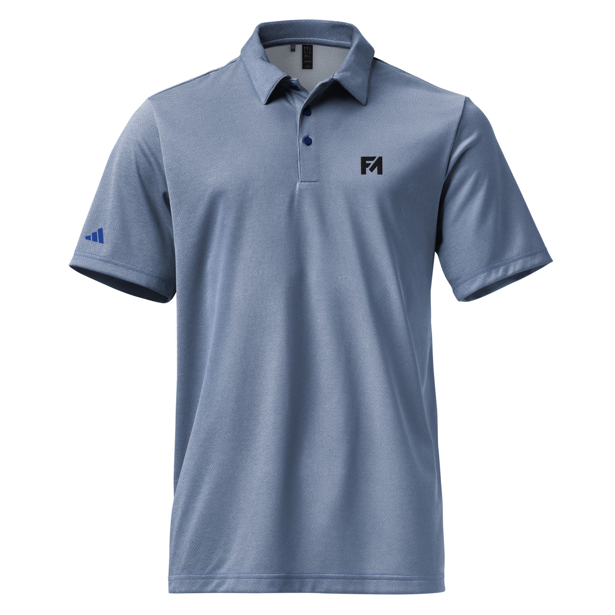 Faith-Mark x Adidas: Men's Polo in Blue - Faith-Mark