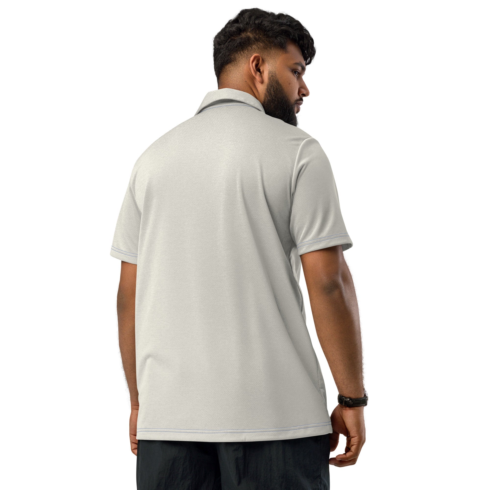 Faith-Mark x Adidas Thoughts Toward You: Men's Performance Polo in Cream - Faith-Mark