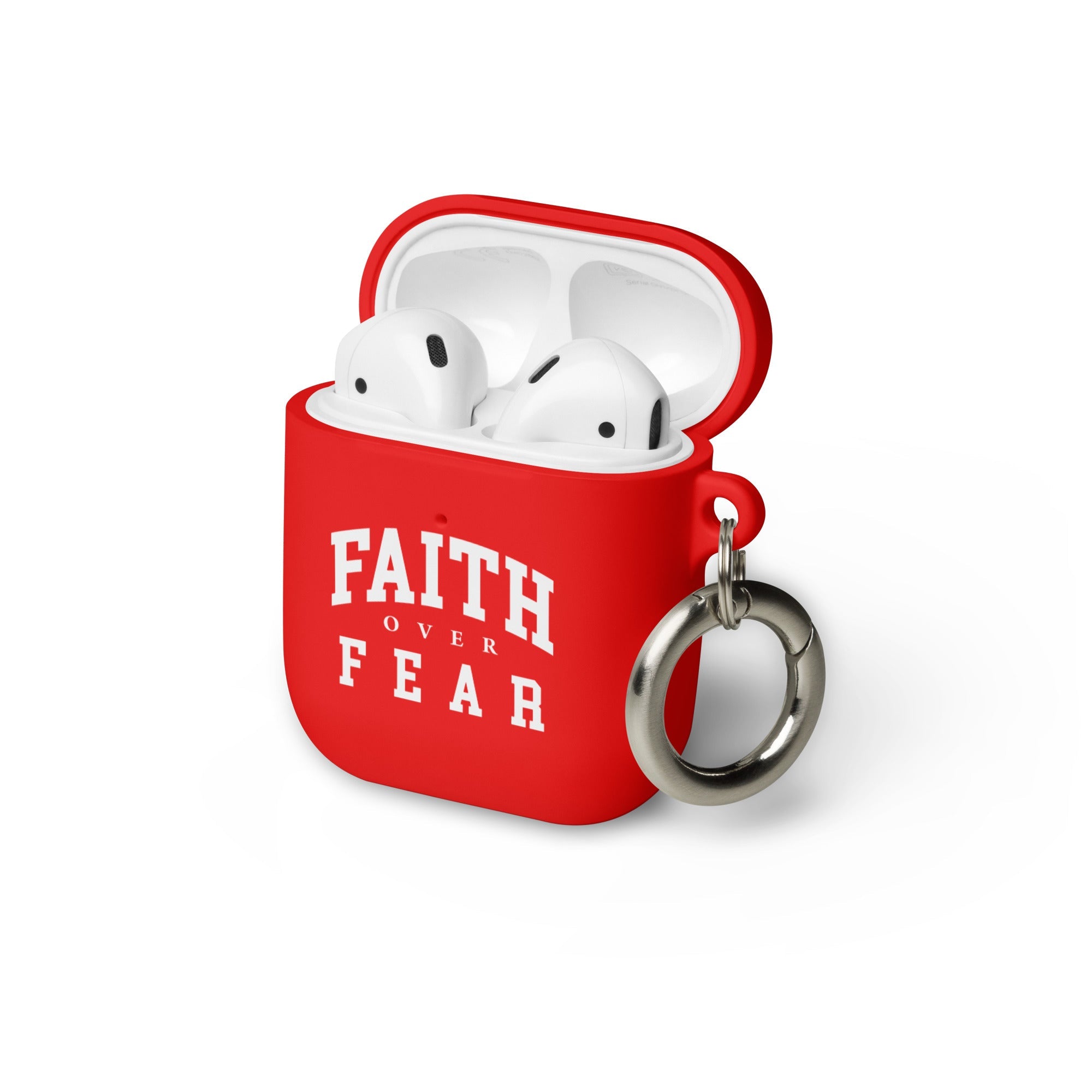 Faith Over Fear: AirPods® Rubber Case - Faith-Mark