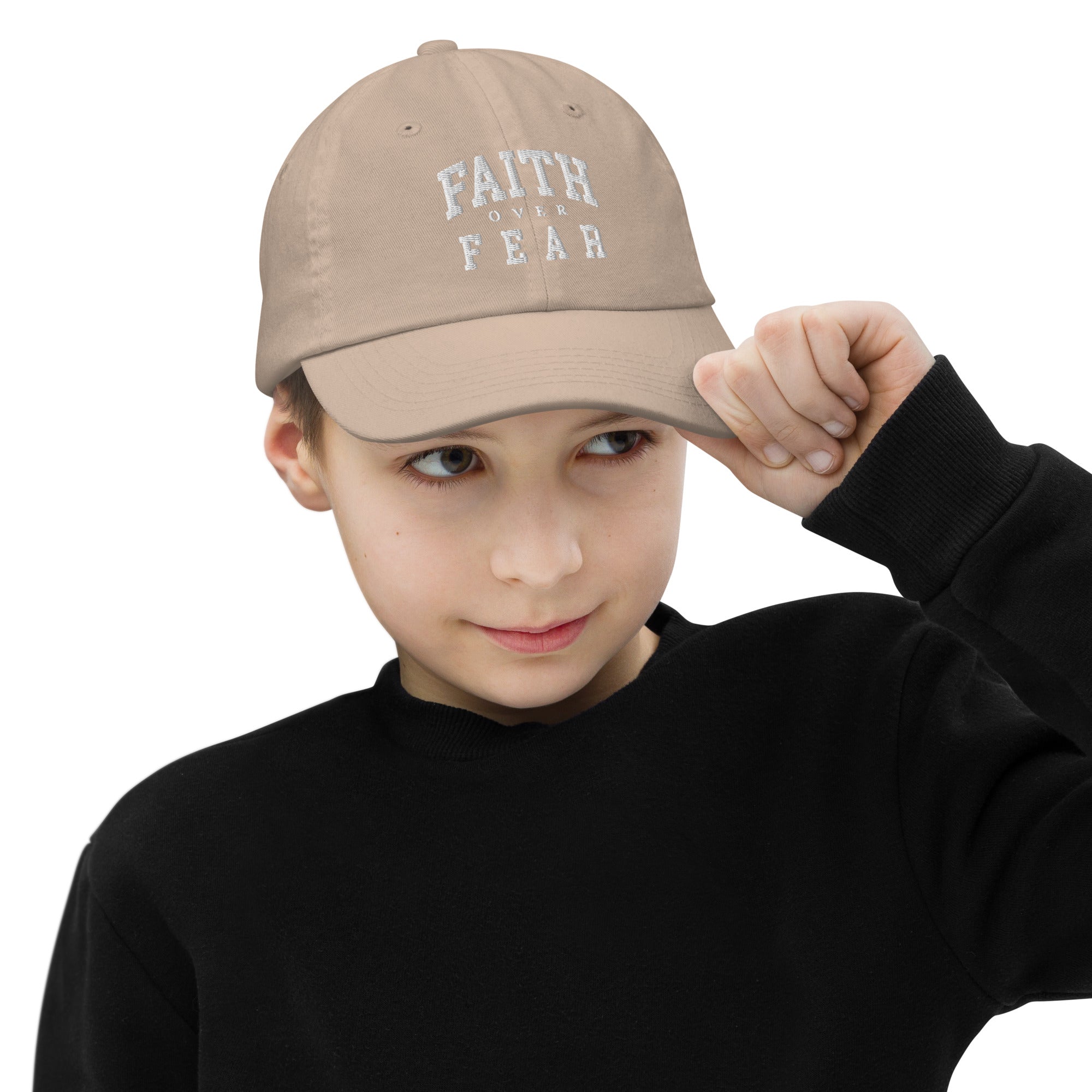 Faith Over Fear: Boys' Adjustable Cap - Faith-Mark