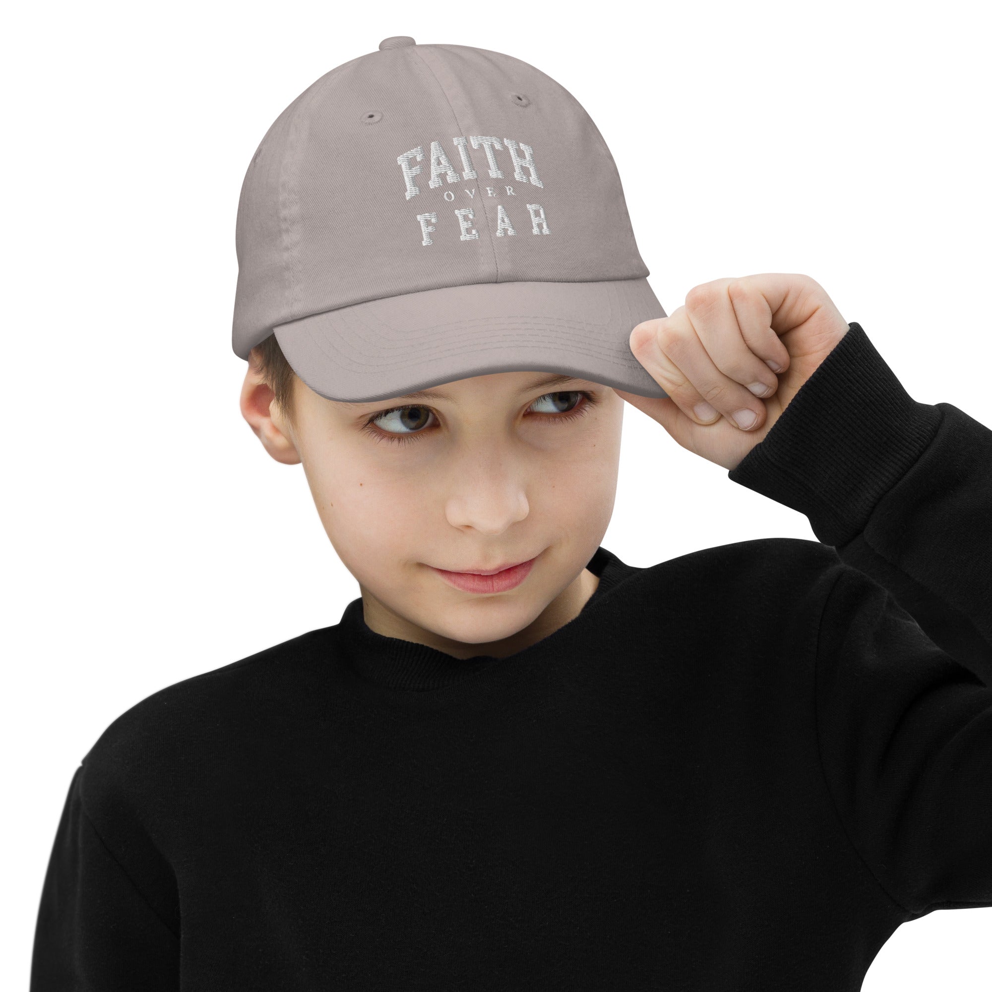 Faith Over Fear: Boys' Adjustable Cap - Faith-Mark