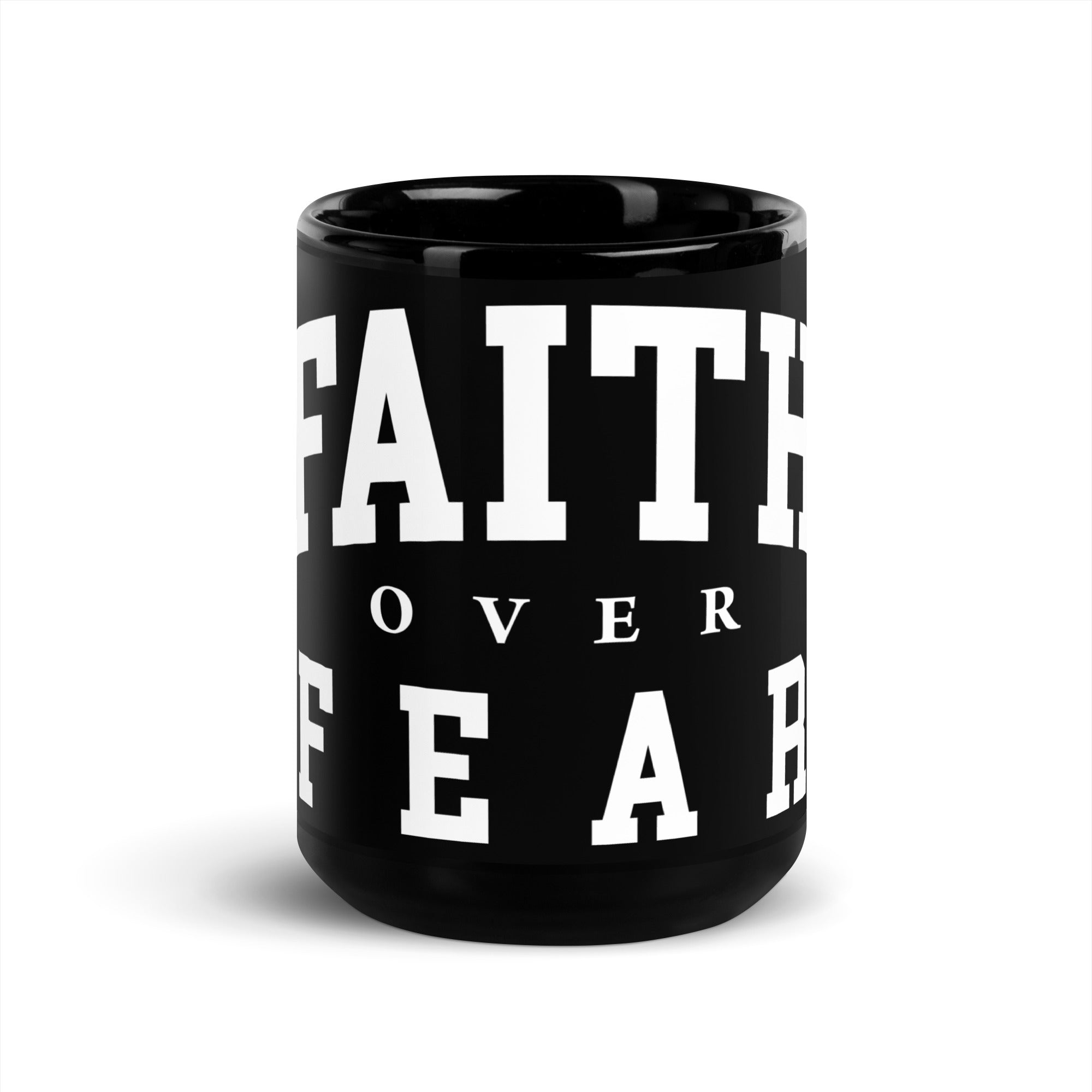 Faith Over Fear: Ceramic Mug - Faith-Mark