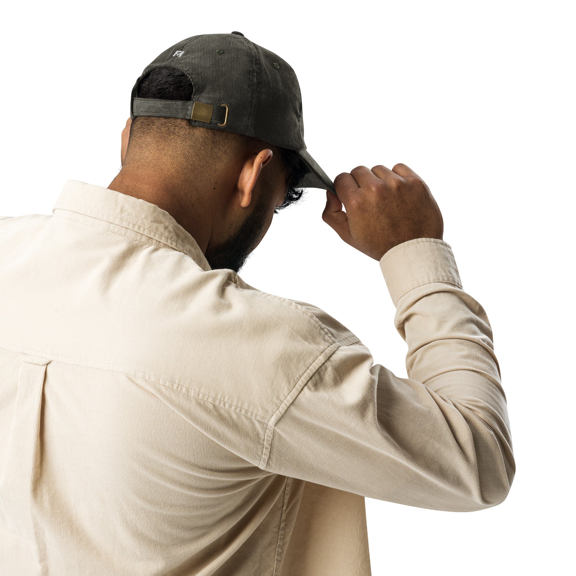 Faith Over Fear: Men's Embroidered Corduroy Cap - Faith-Mark