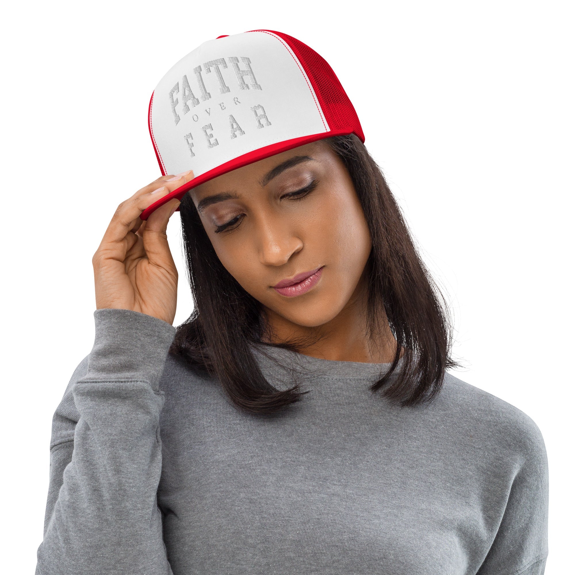 Faith Over Fear: Women's Trucker Cap - Faith-Mark