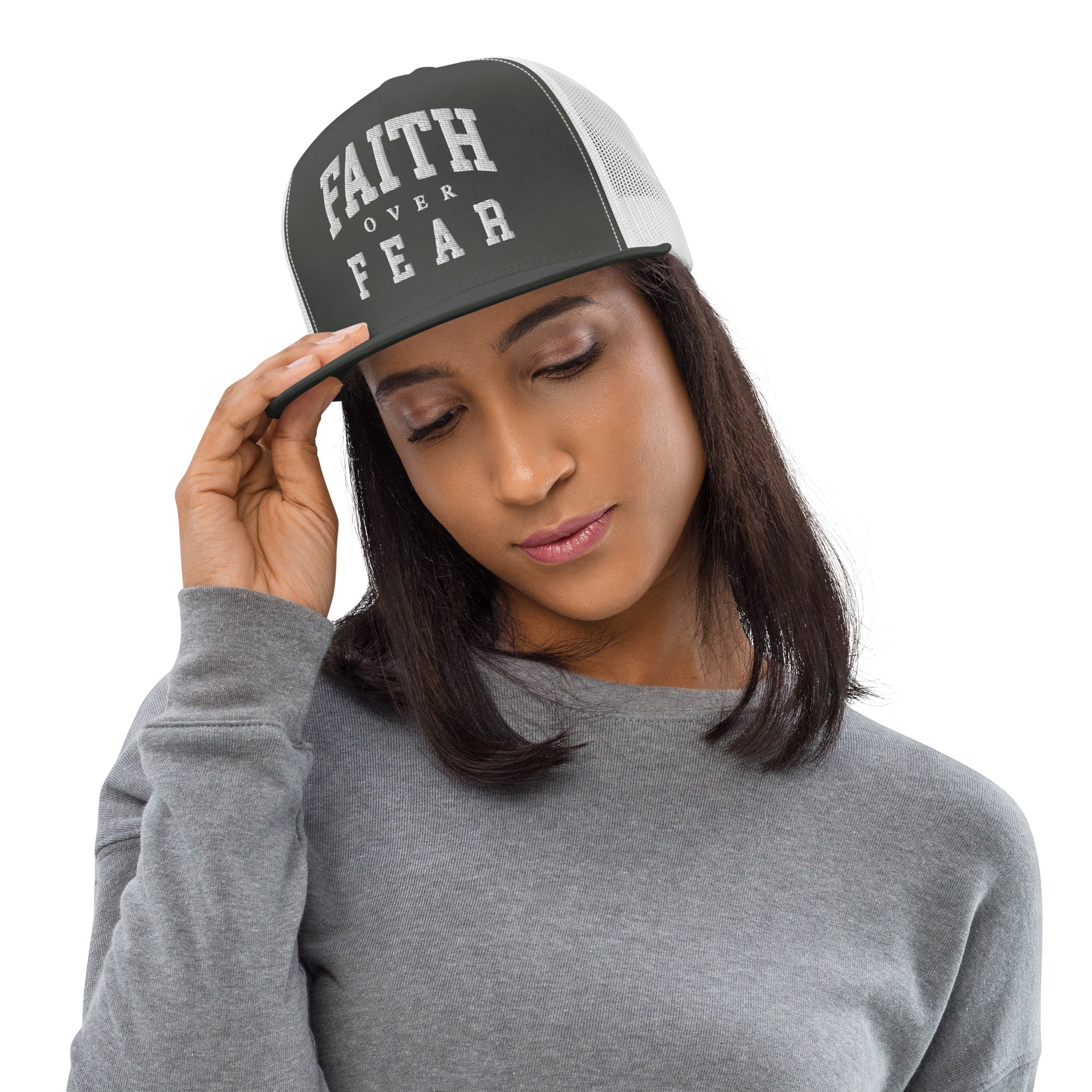 Faith Over Fear: Women's Trucker Cap - Faith-Mark