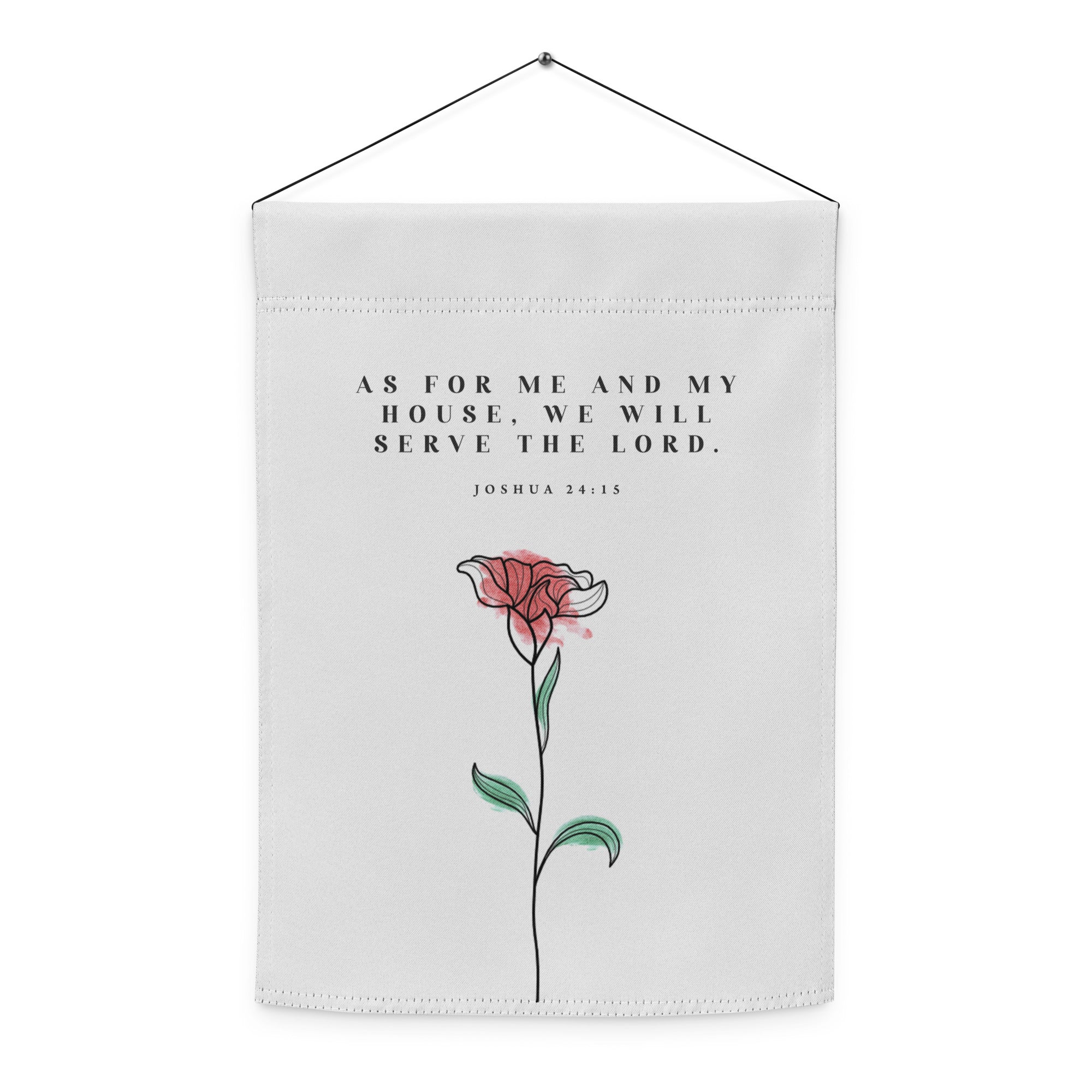 Serve the Lord: Inspirational Garden Flag - Faith-Mark