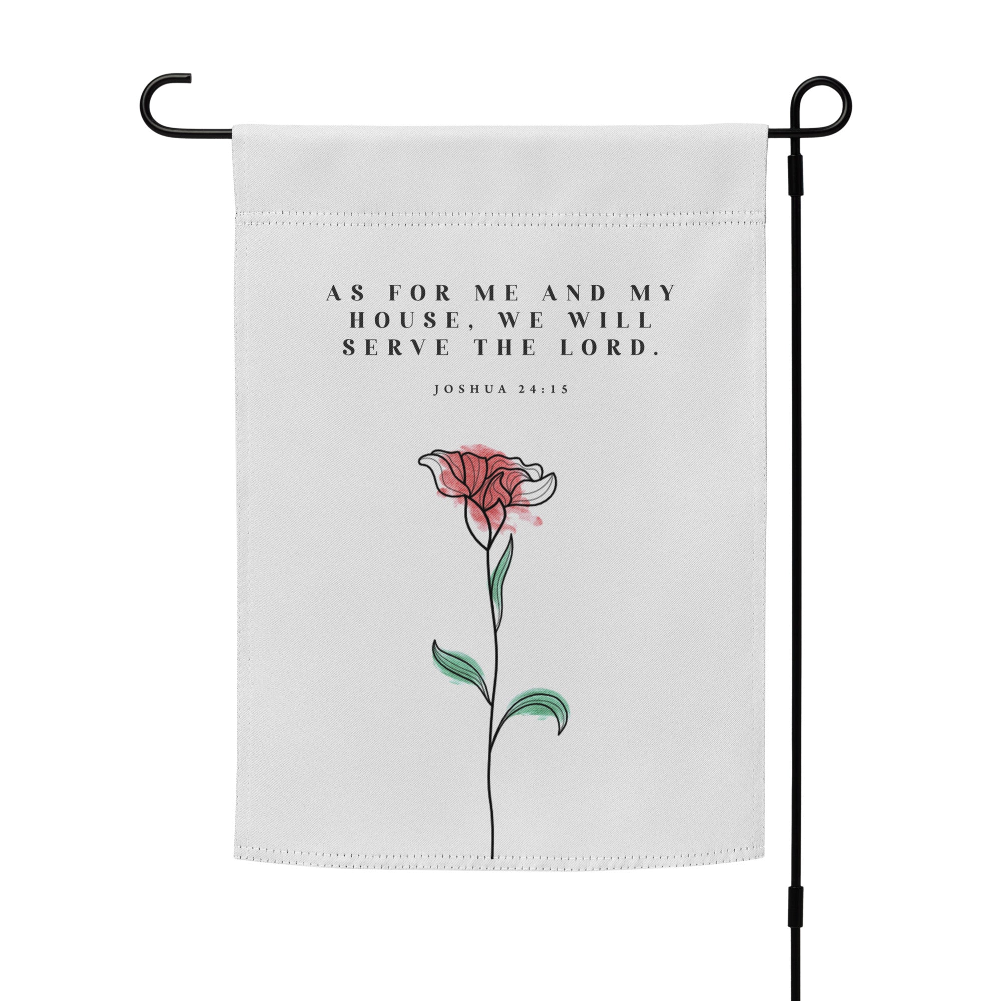 Serve the Lord: Inspirational Garden Flag - Faith-Mark