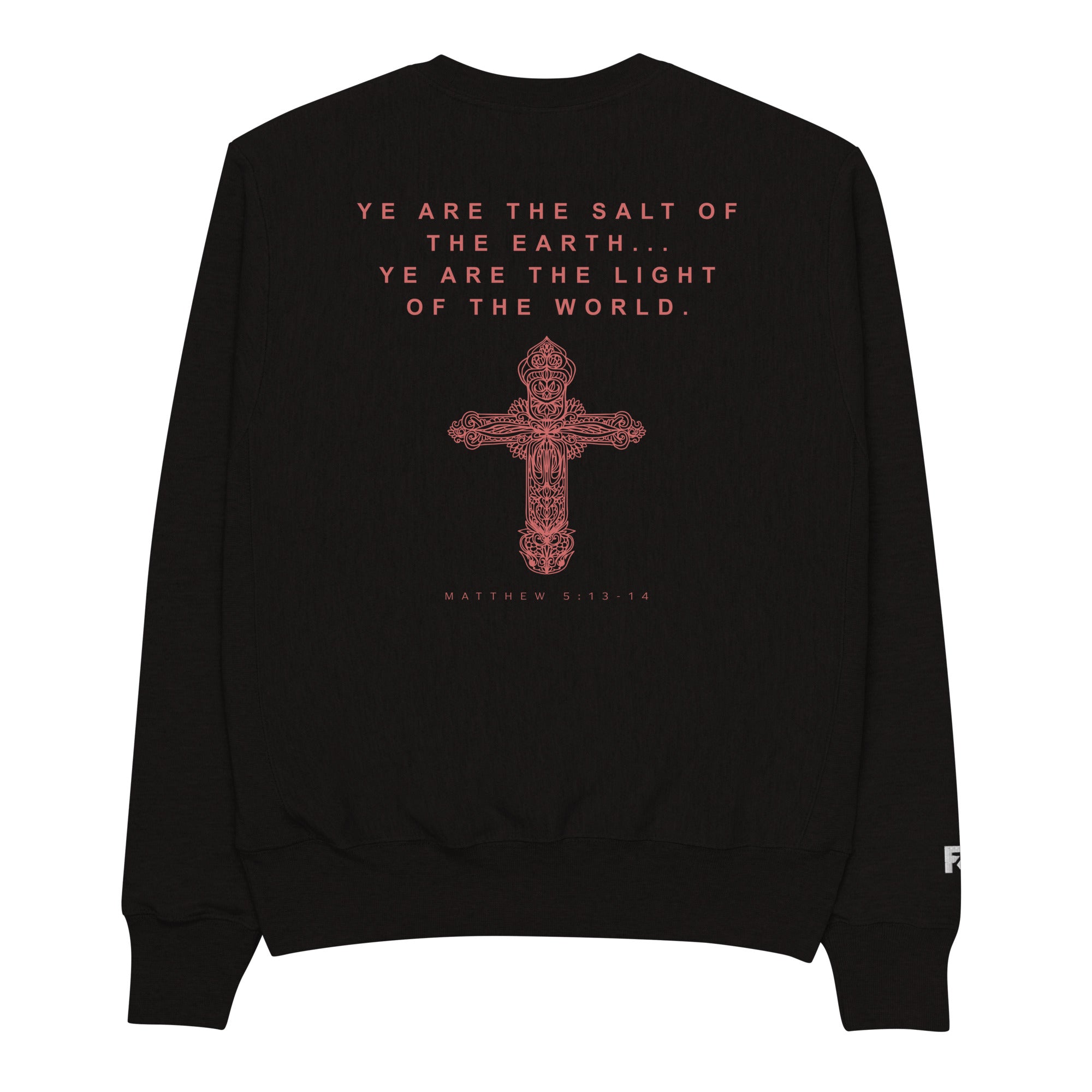 Faith-Mark x Champion Salt and Light: Men's Sweatshirt in Black - Faith-Mark